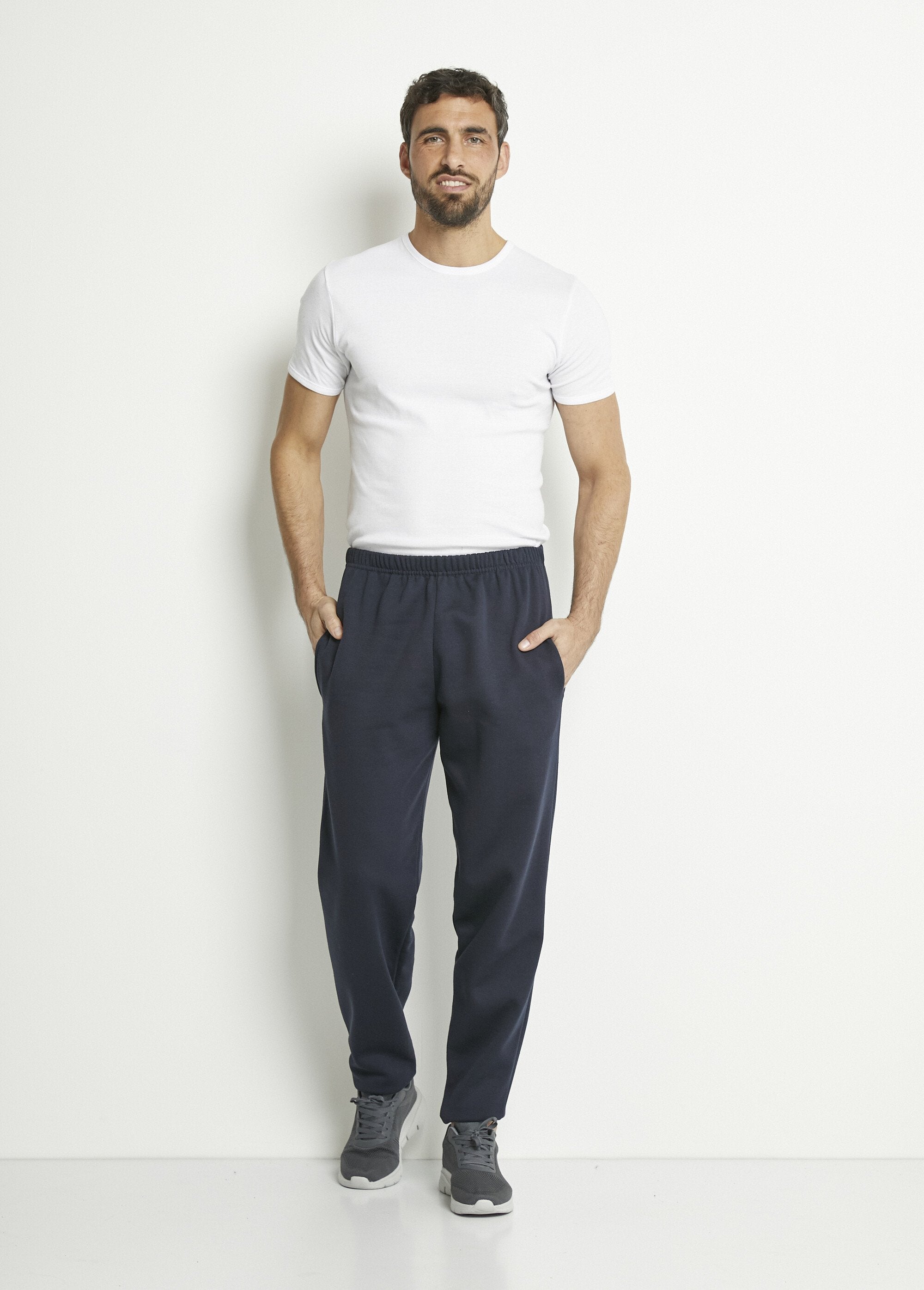 Pantalon_de_jogging_molleton_ceinture_élastiquée_Marine_SF1_slim