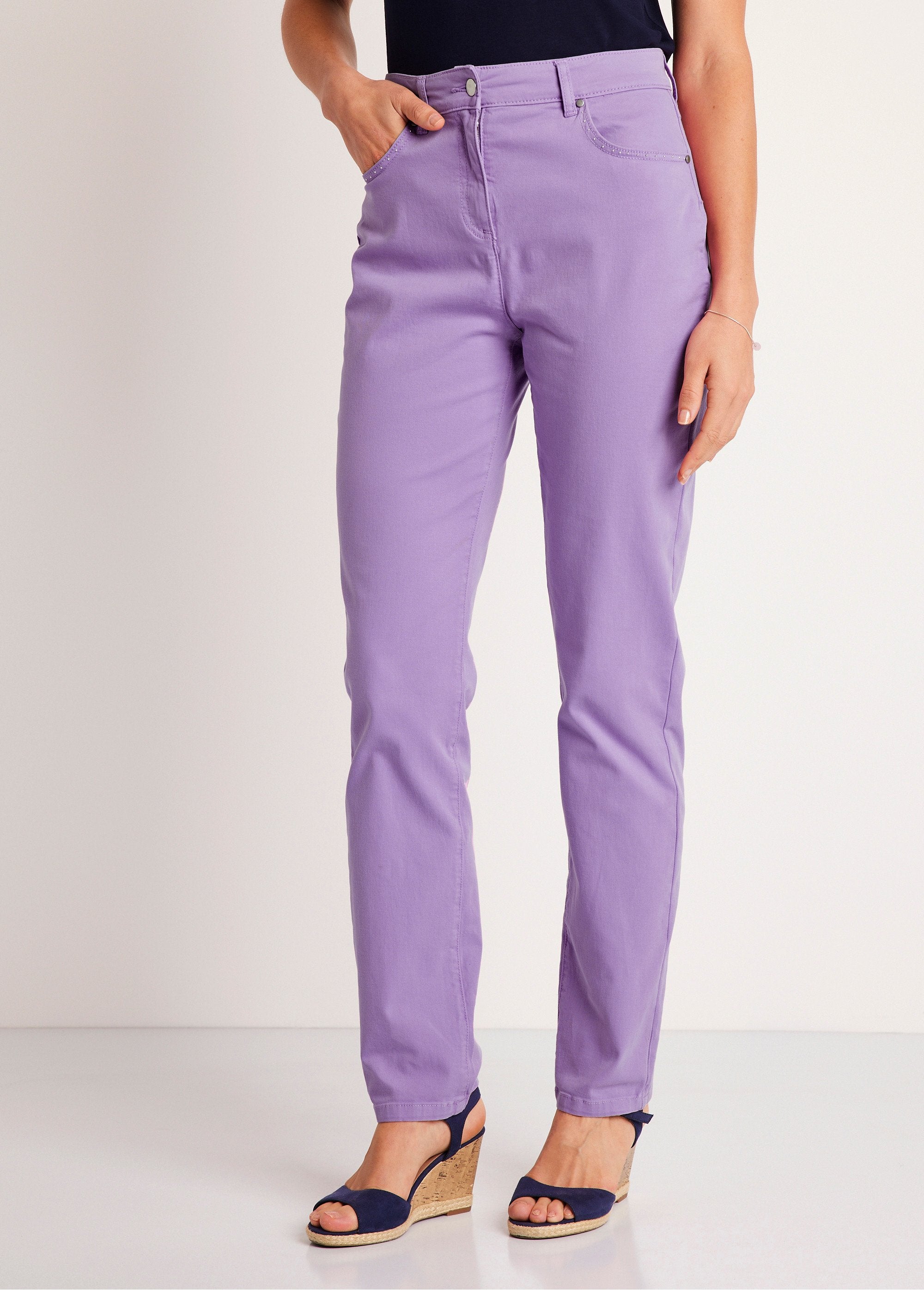 Pantalon_droit_5_poches_coton_stretch_Violet_FA1_slim