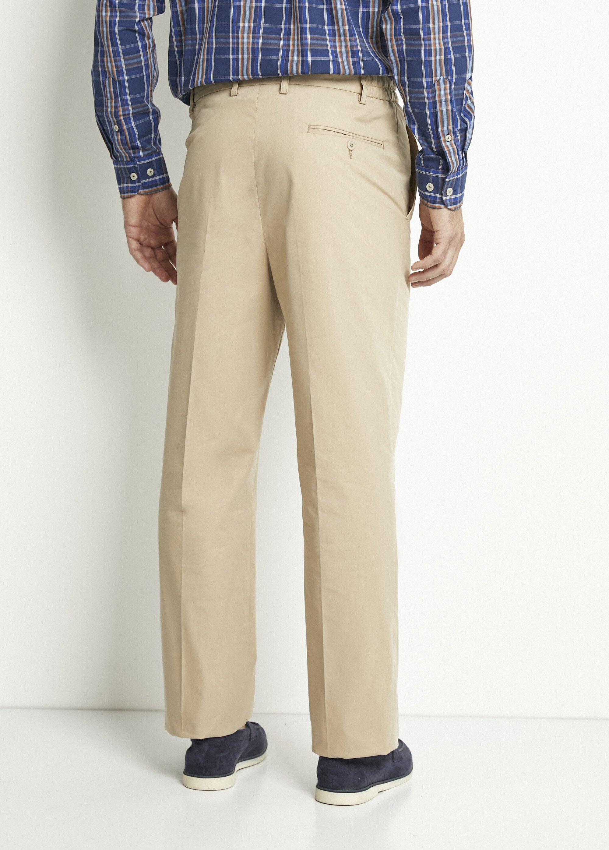 Pantalon_droit_ceinture_élastiquée_confort_Beige_DO1_slim