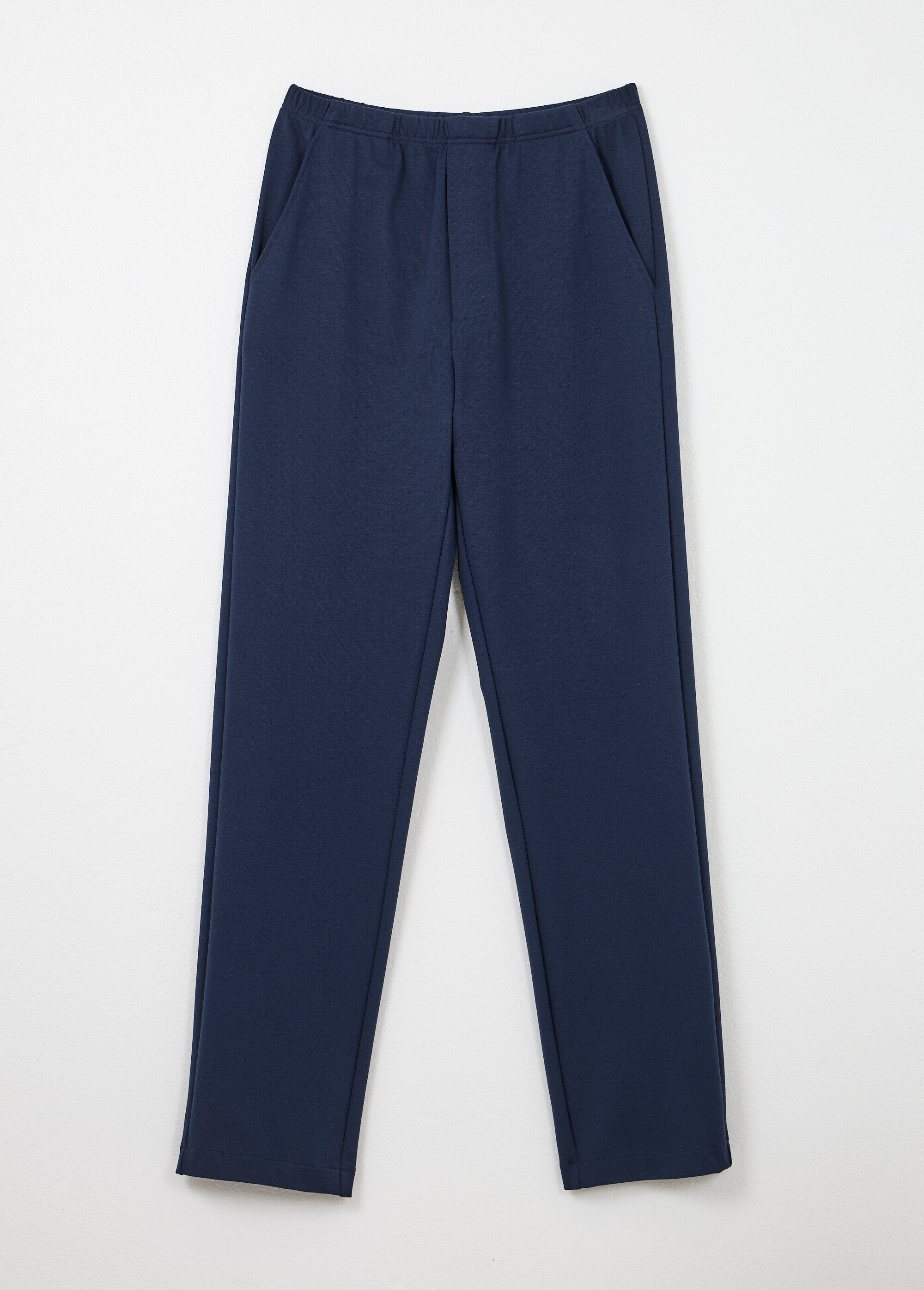 Rechte_broek_met_elastische_tailleband_van_stretchstof_Marine_AP1_slim