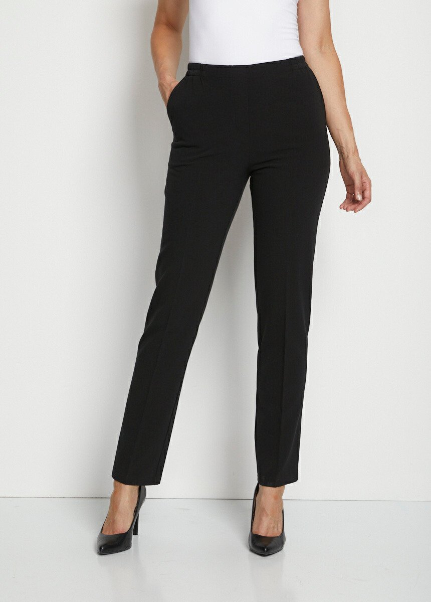 Rechte_broek_met_semi-elastische_tailleband_ZWART_FA1_slim