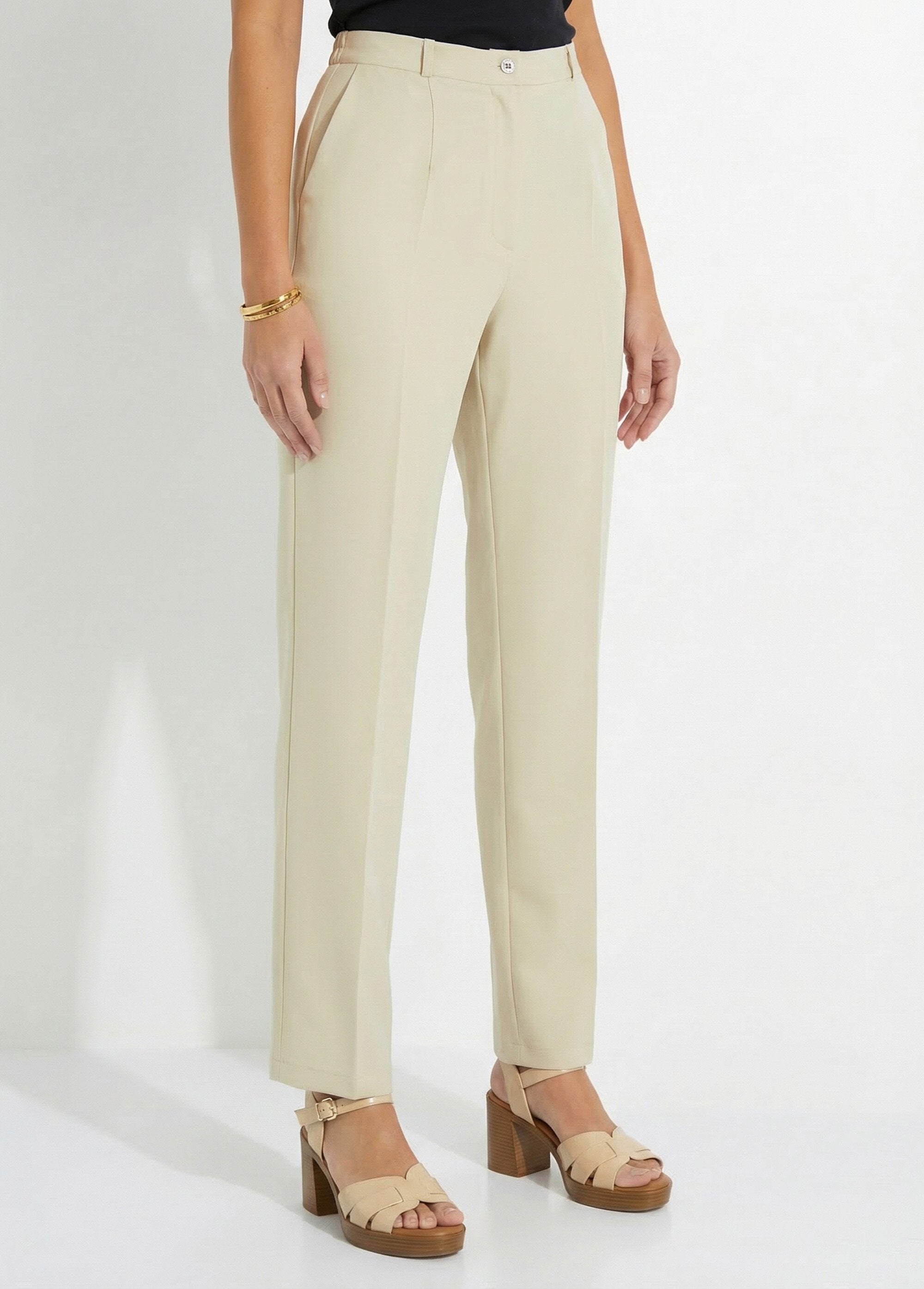 Effen_broek_met_rechte_pijpen_en_semi-elastische_tailleband_Zand_DR1_slim