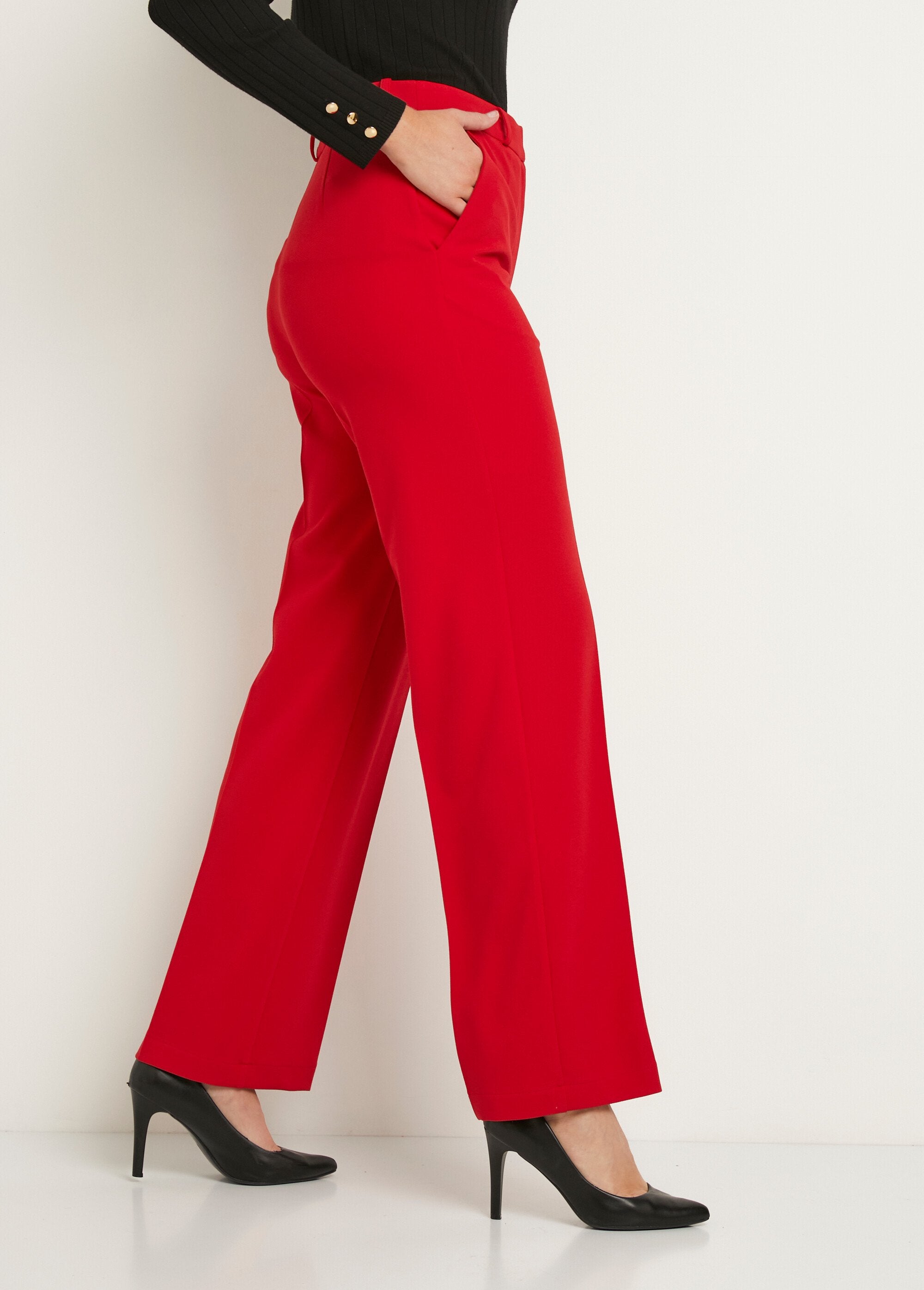 Vloeiende_broek_met_wijde_pijpen_in_effen_stretchbreisel_Rouge_DR1_slim