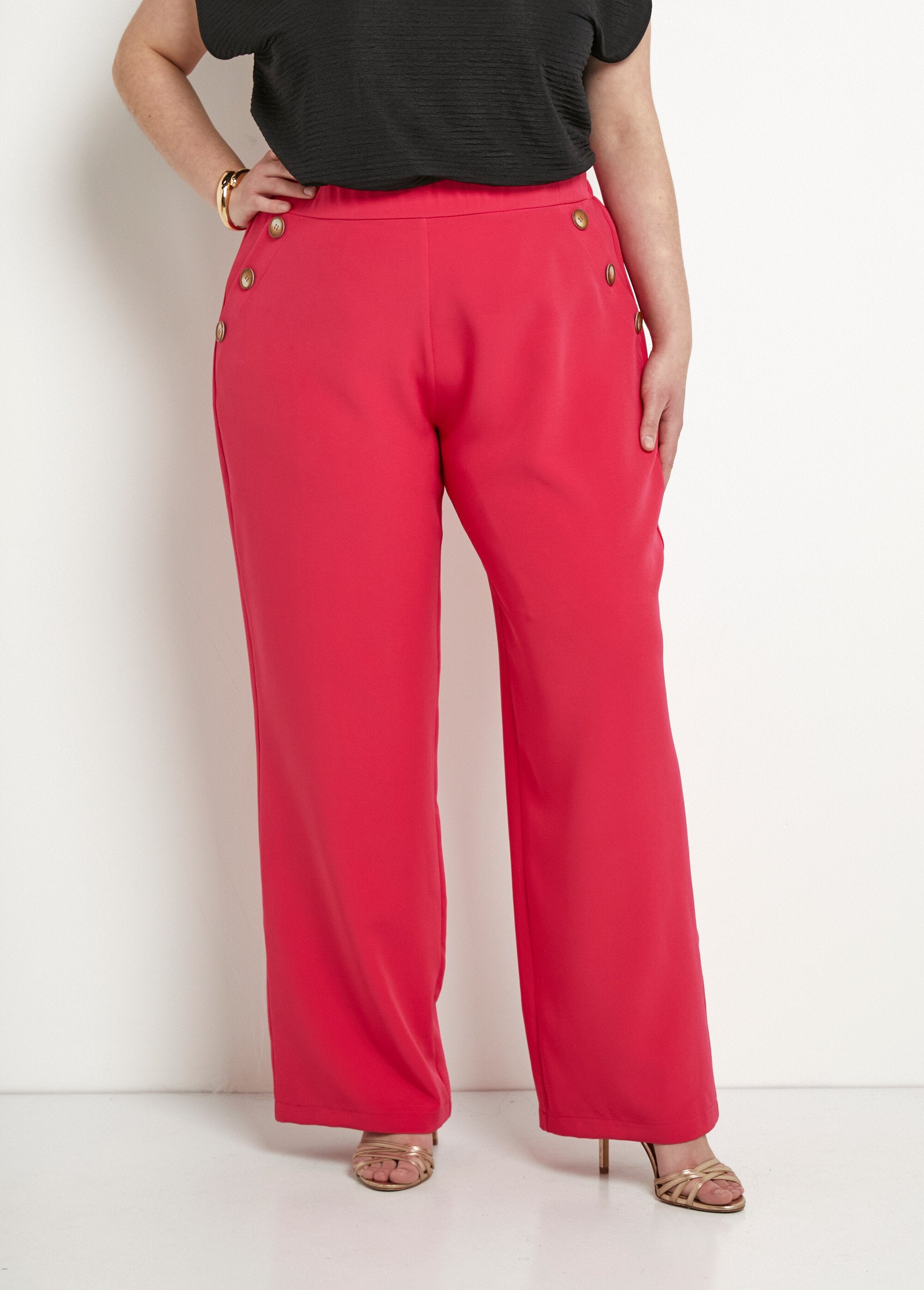 Pantalon_large_uni_taille_semi-élastiquée_Fuchsia_FA1_curvy