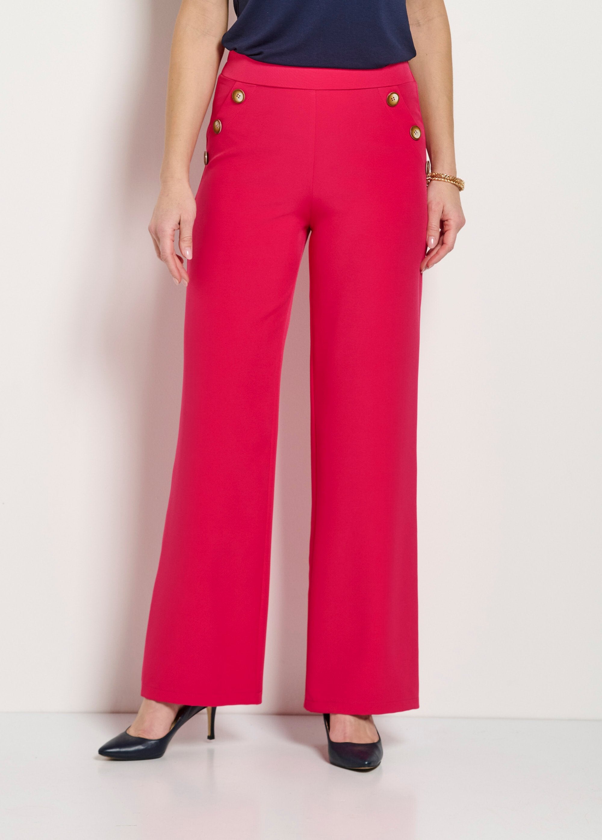 Pantalon_large_uni_taille_semi-élastiquée_Fuchsia_FA1_slim