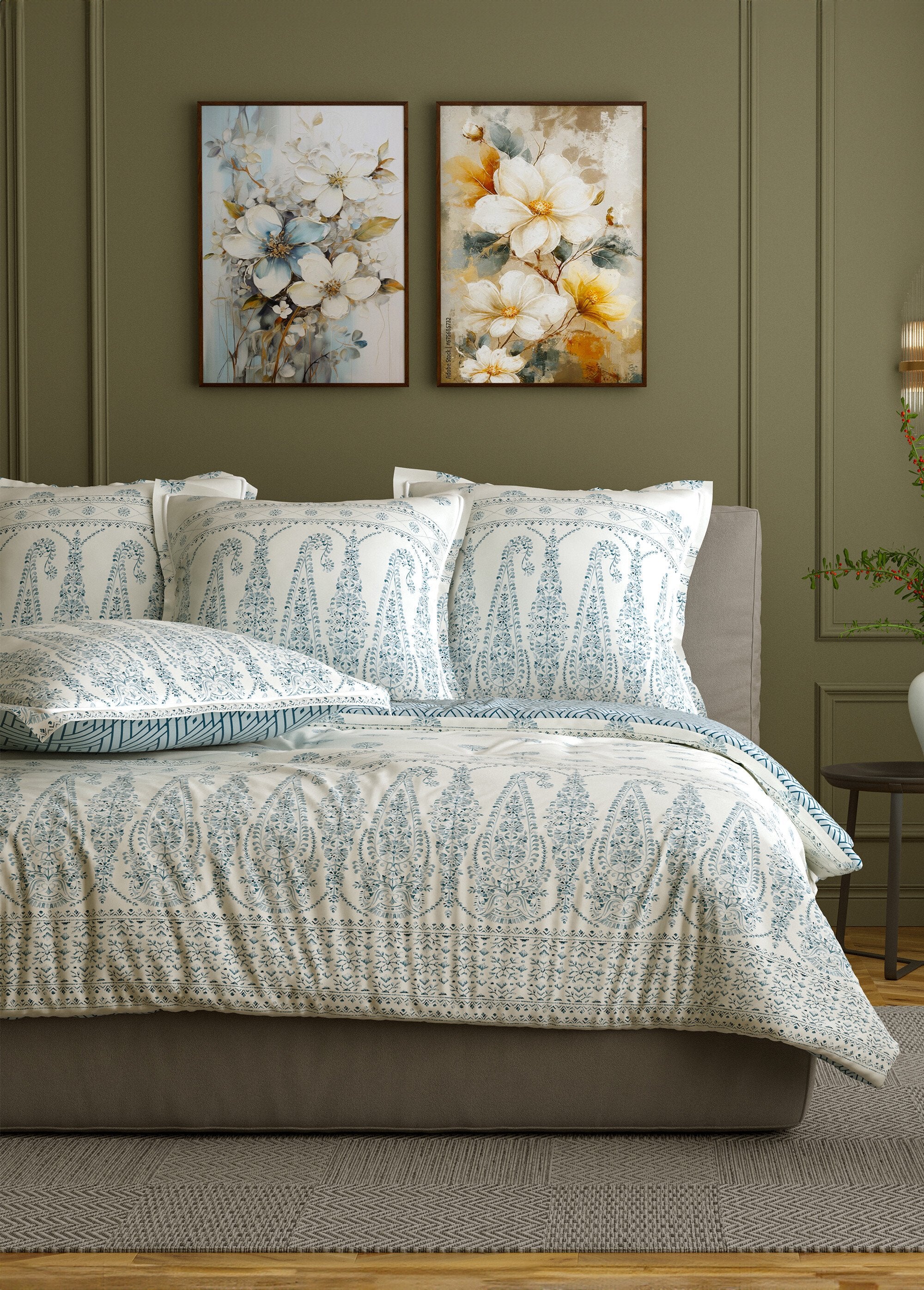 3-delige_bedset_met_dekbedovertrek,_ashandra_Imprime_bleu_FA1_slim