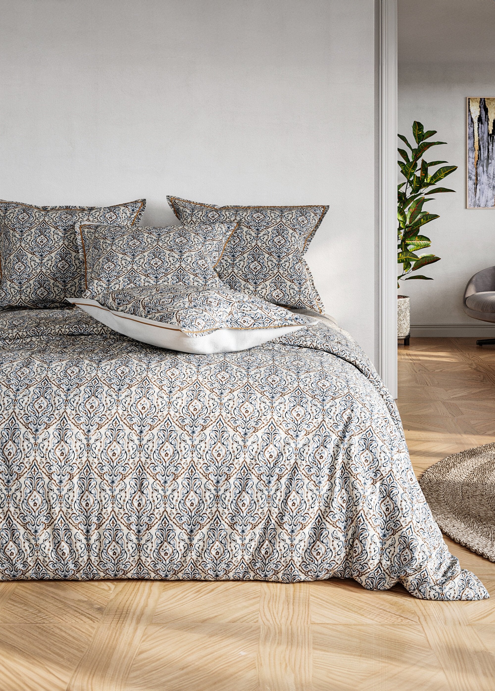 3-delige_bedset_met_dekbedovertrek,_ornament_Imprime_marron_FA1_slim