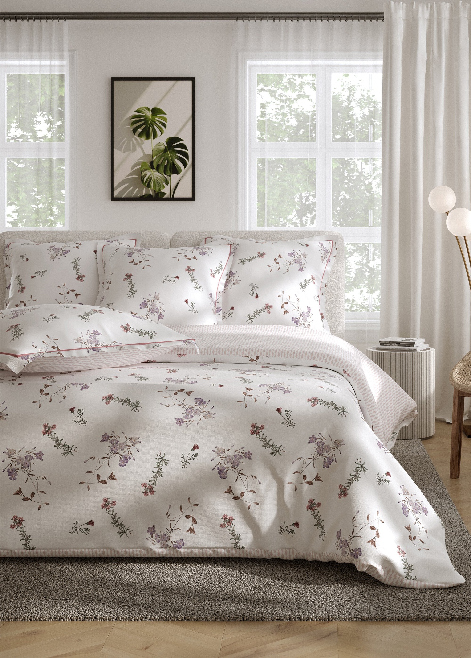 3-delige_perkal_bedset_met_dekbedovertrek,_violet_Imprime_blanc_FA1_slim