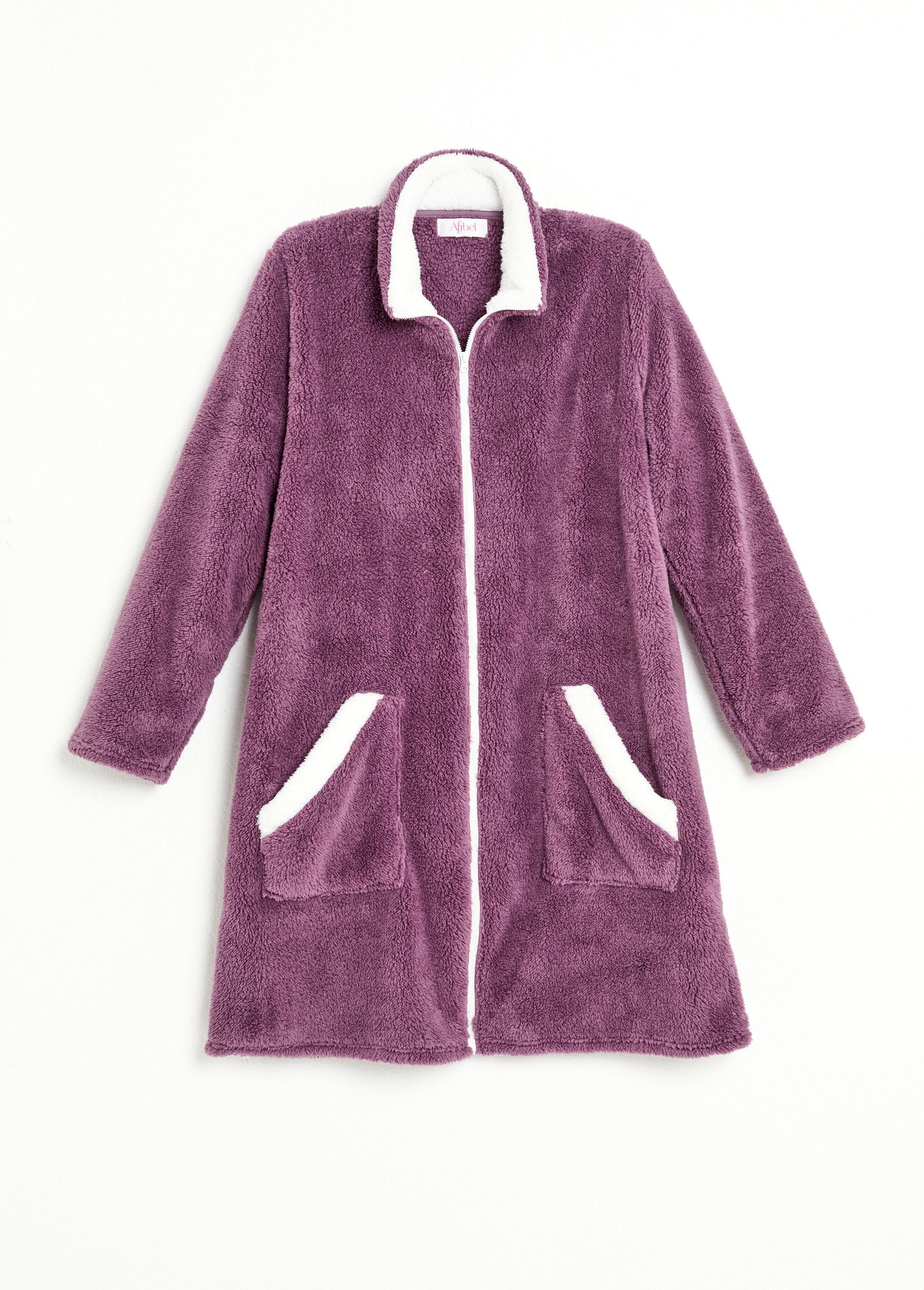 Badjas_met_korte_rits_en_pluche_kraag_Prune_AP1_slim
