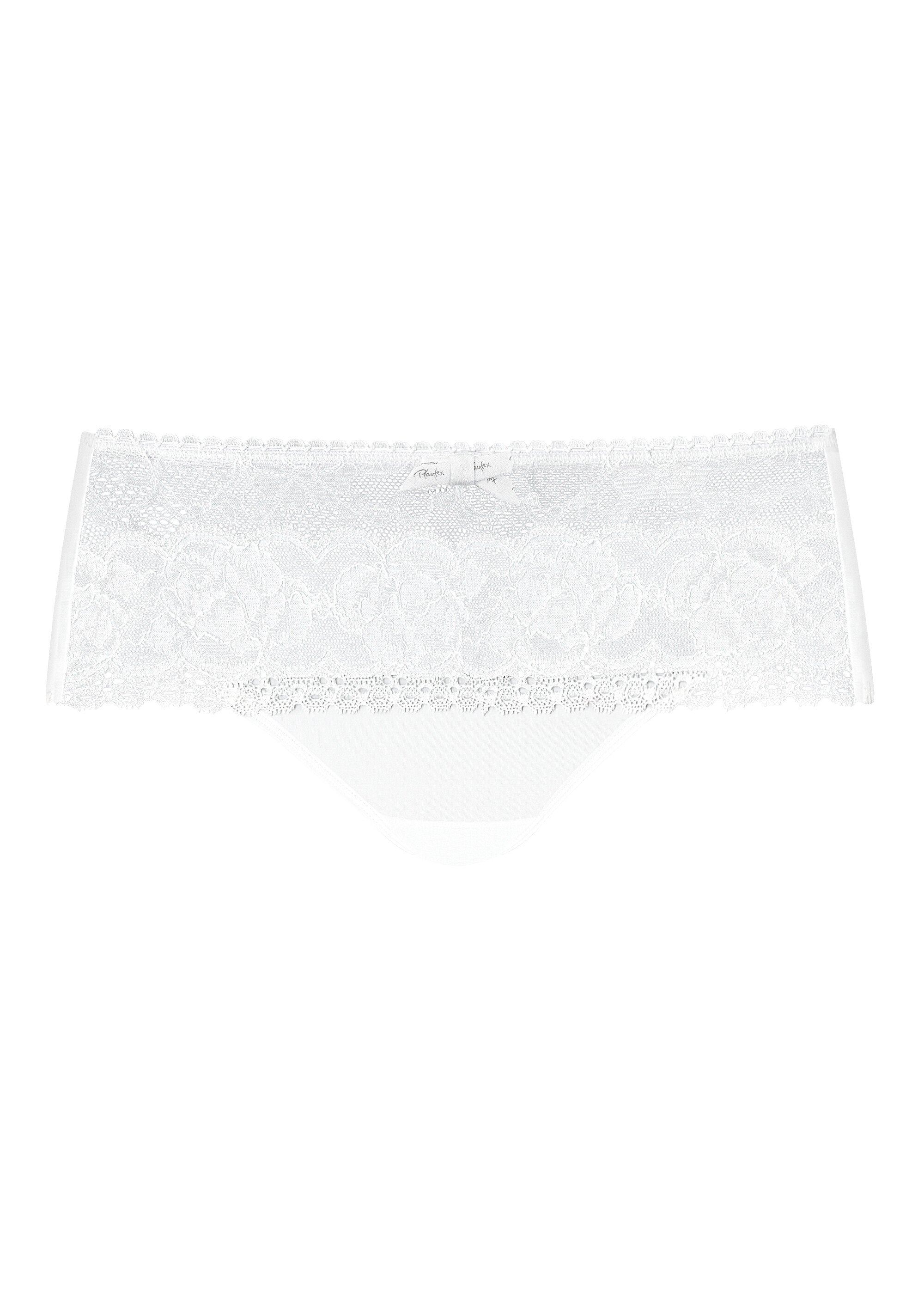 ®_Playtex_-_Bloem_Elegantie_hoge_taille_slip_Blanc_FA1_slim