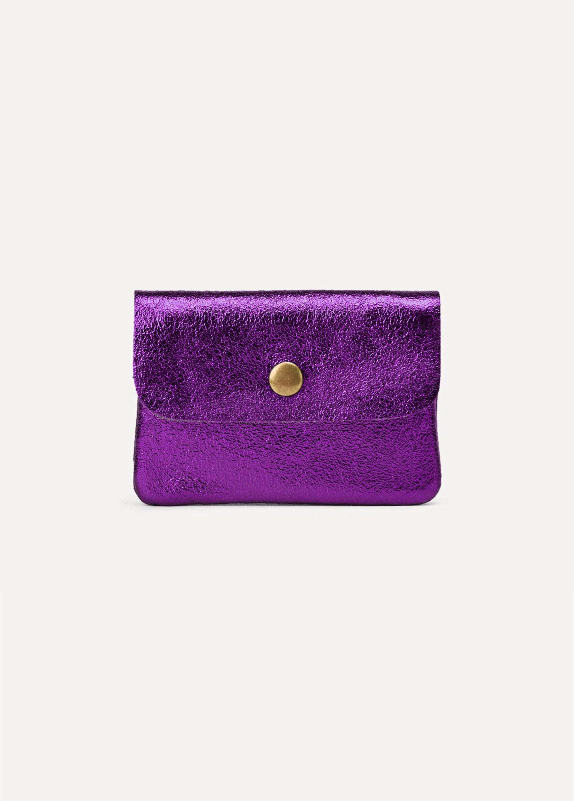 Kleine_metallic_leren_portemonnee_Violet_vif_FA1_slim