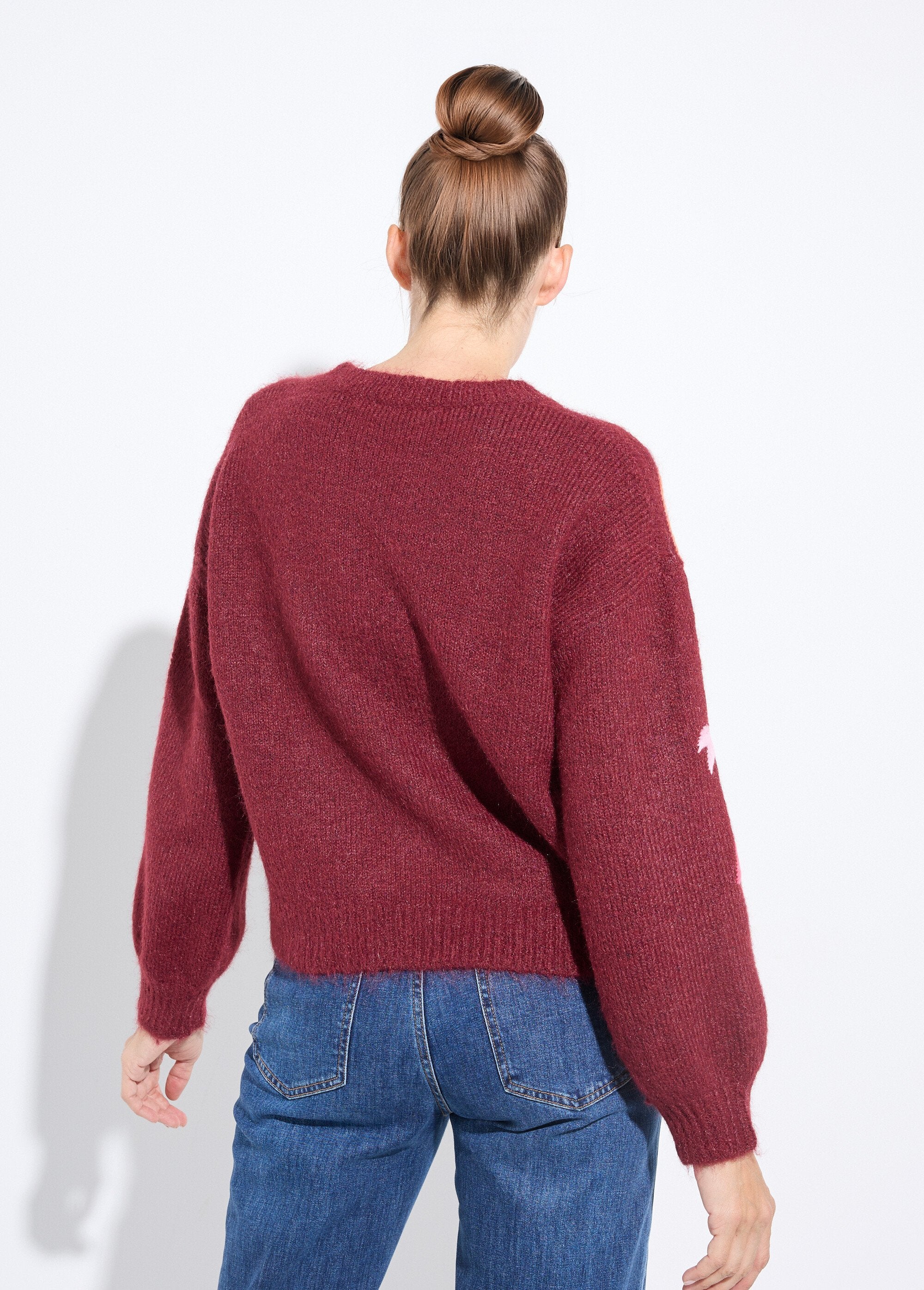 Warme_wollen_trui_met_neon_palmboom_borduursel_Bordeaux_DO1_slim