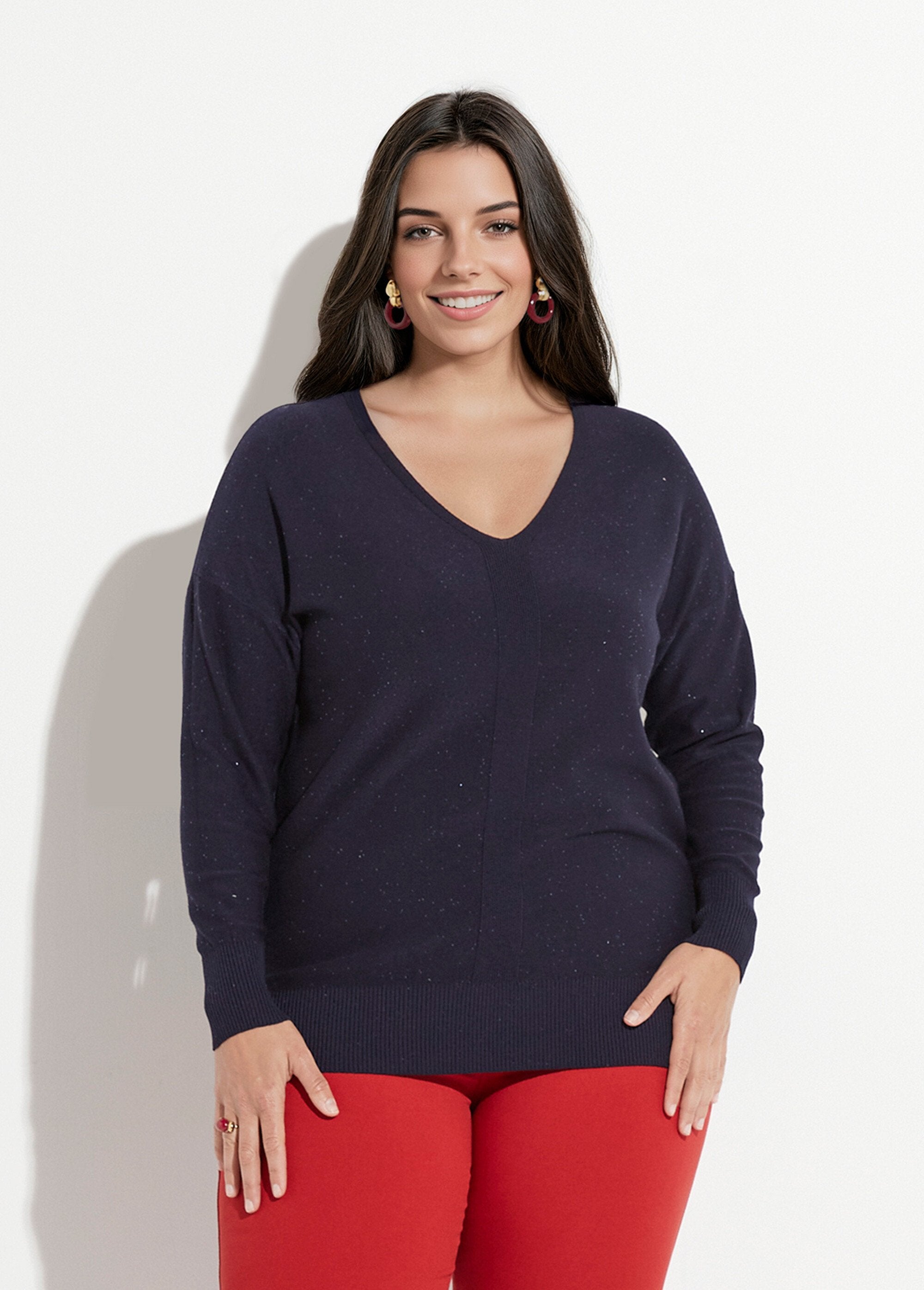 Pull_maille_fine_jauge_avec_mini_sequins_Marine_FA1_curvy