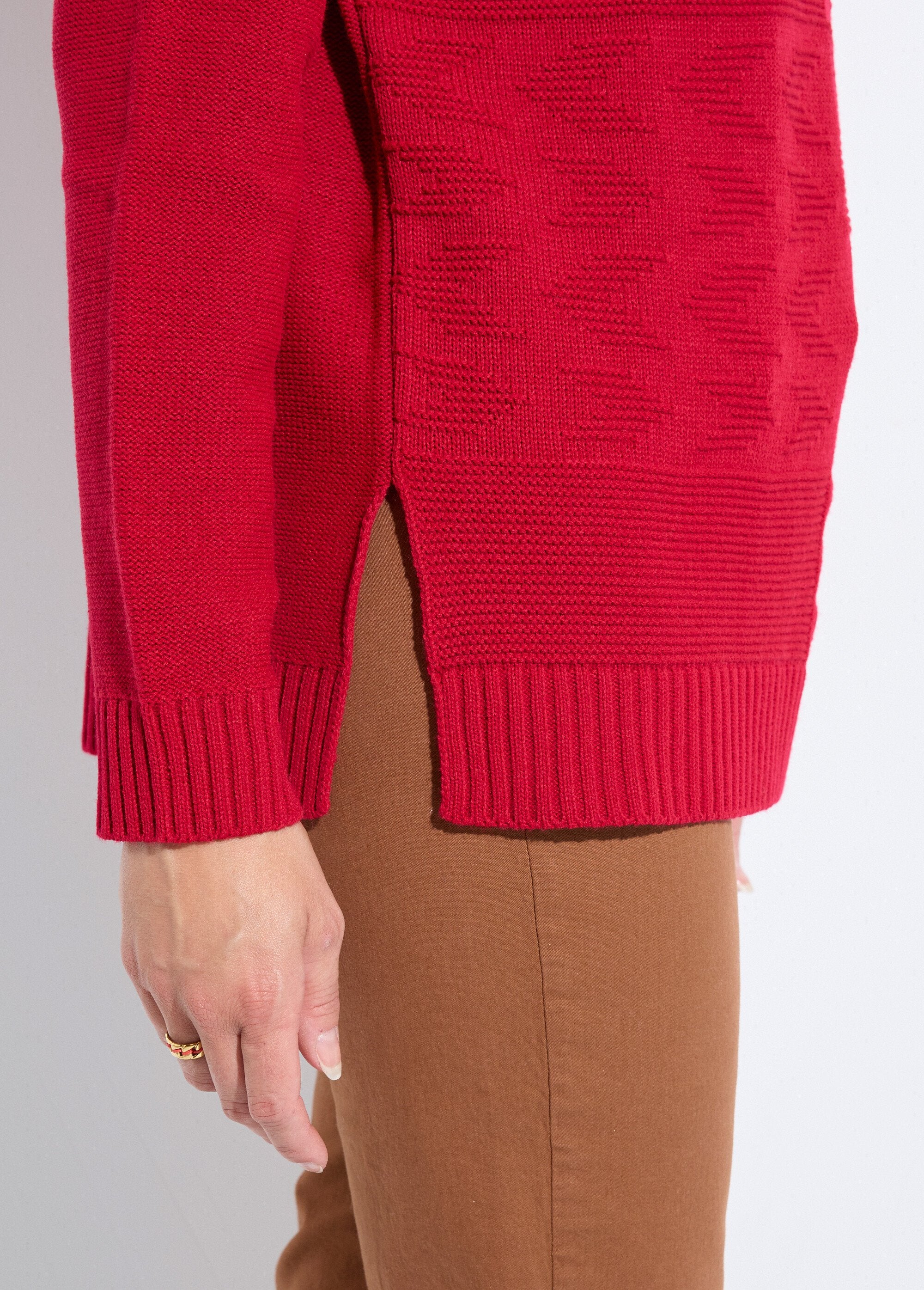 Tuniek_met_lange_mouwen_en_ronde_hals_Groseille_DE2_slim