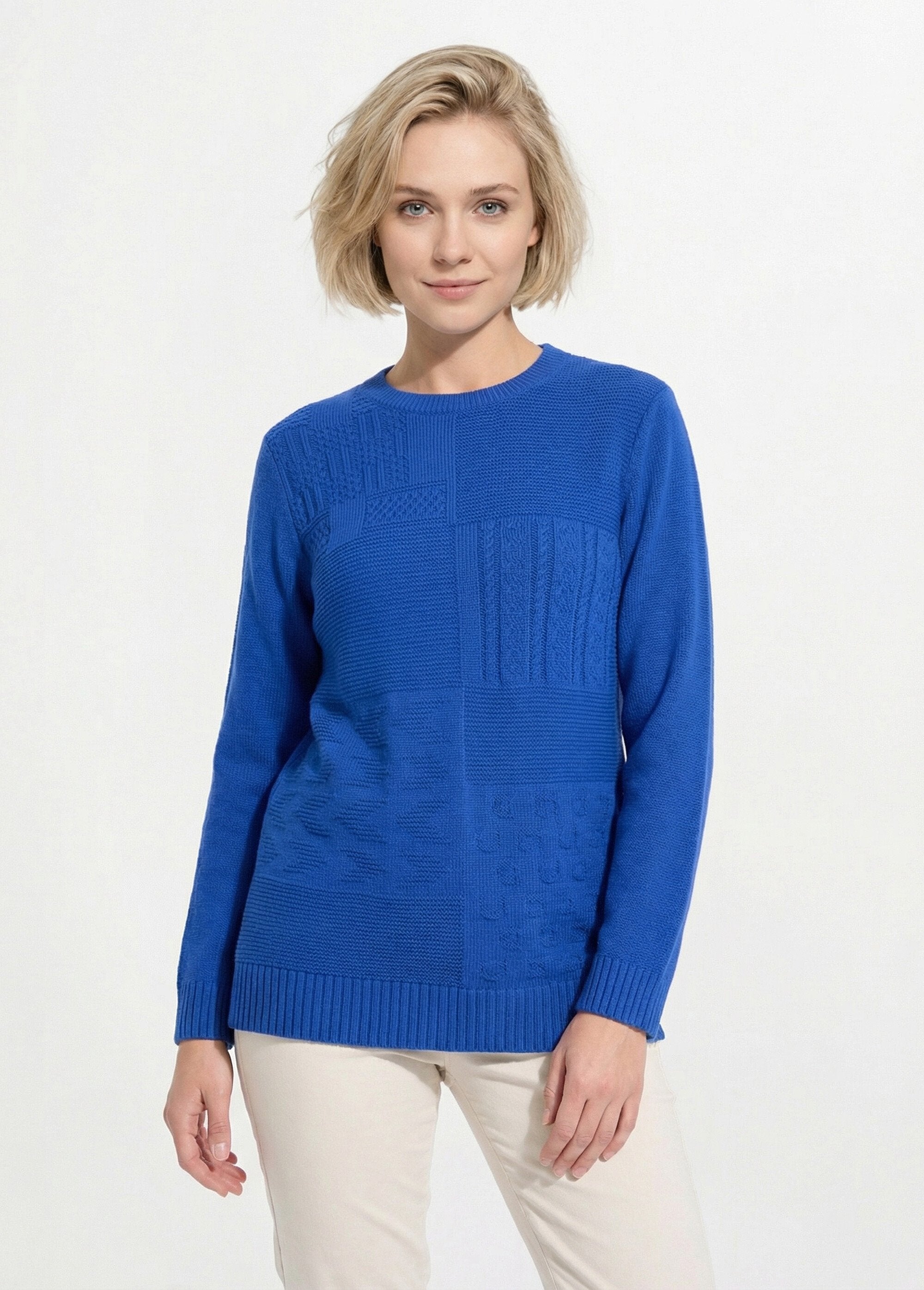Tuniek_met_lange_mouwen_en_ronde_hals_Bleu_FA1_slim