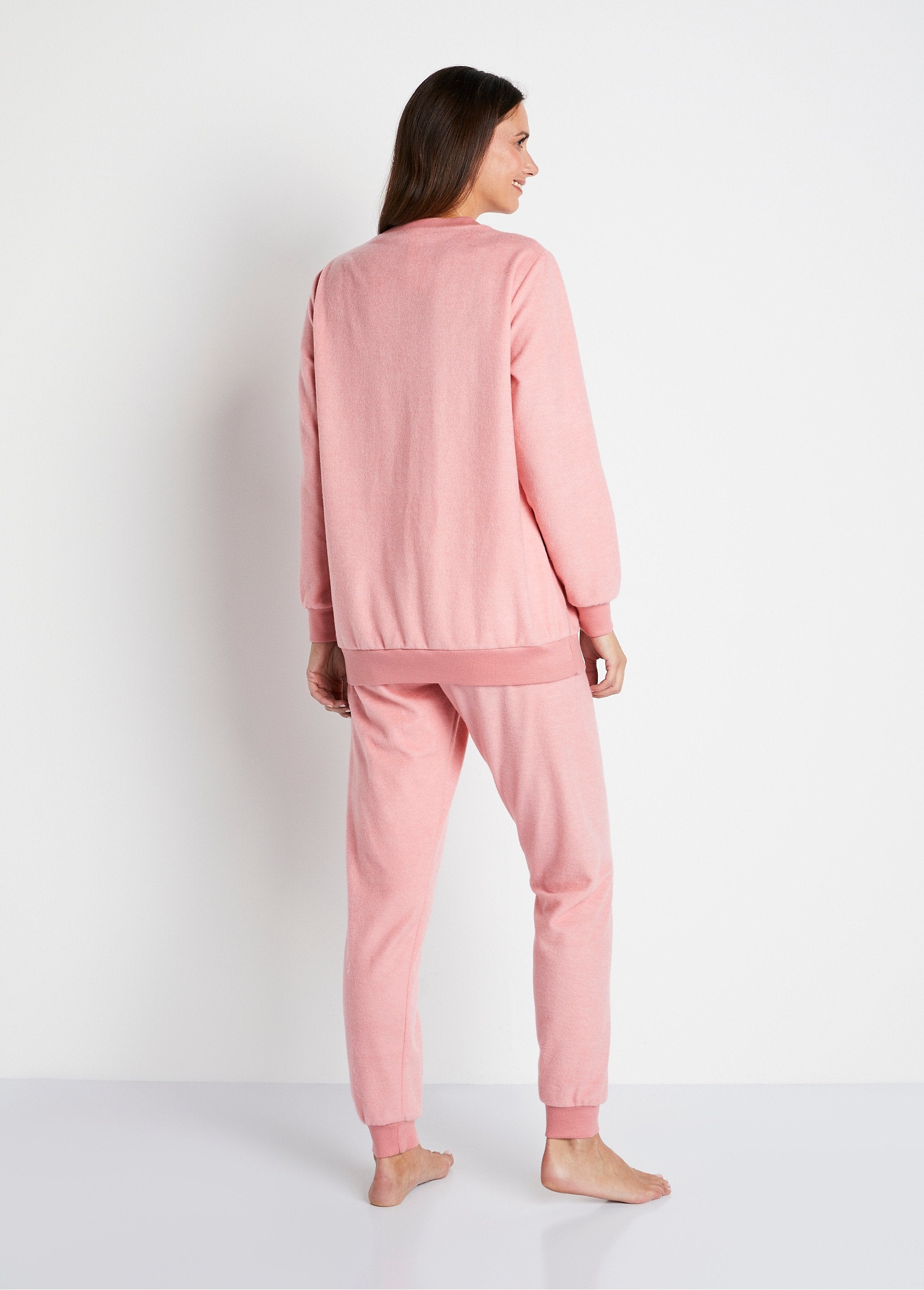 Warme_pyjama_in_shortelle®_Oud_roze_DO1_slim