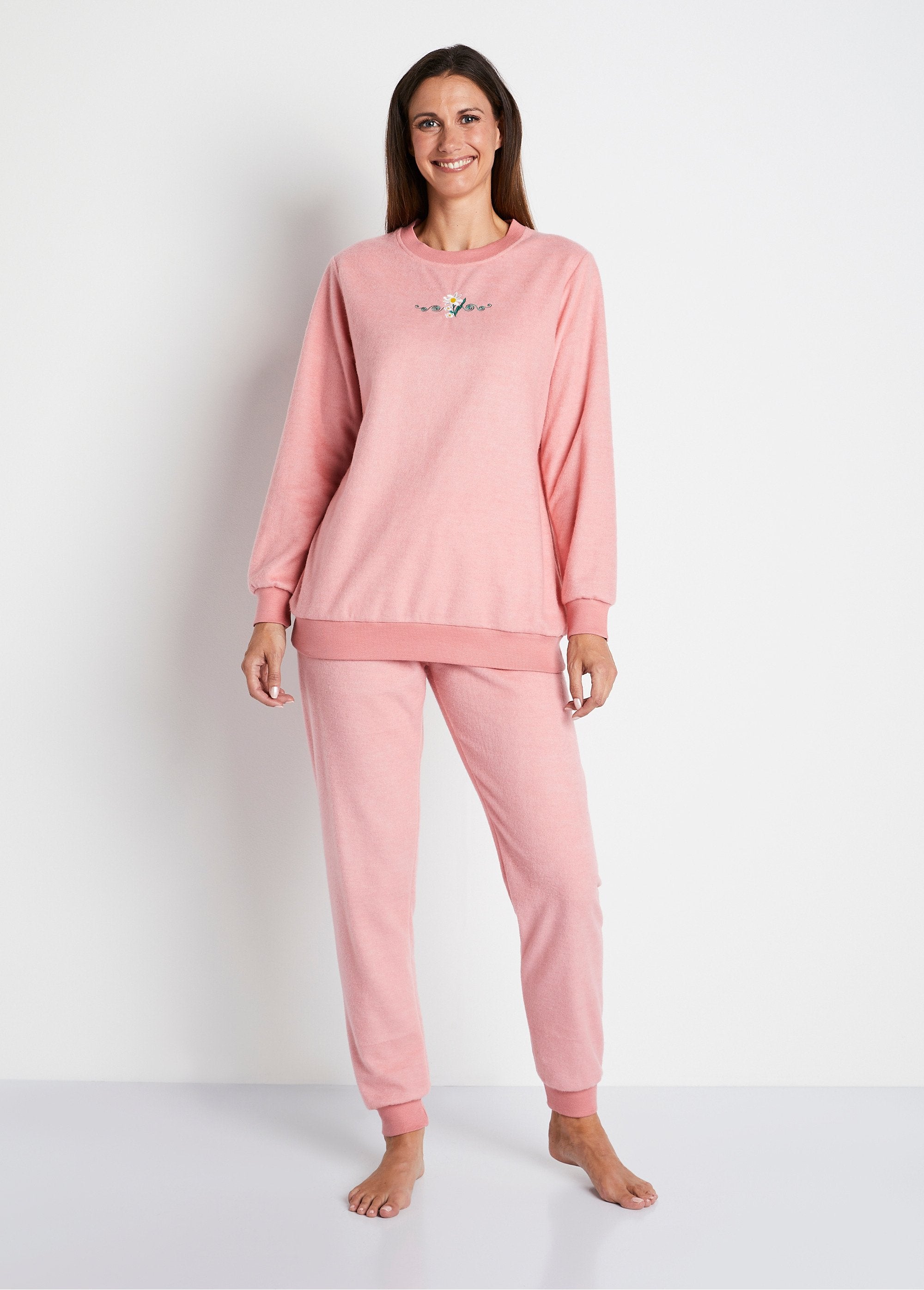 Warme_pyjama_in_shortelle®_Oud_roze_FA1_slim