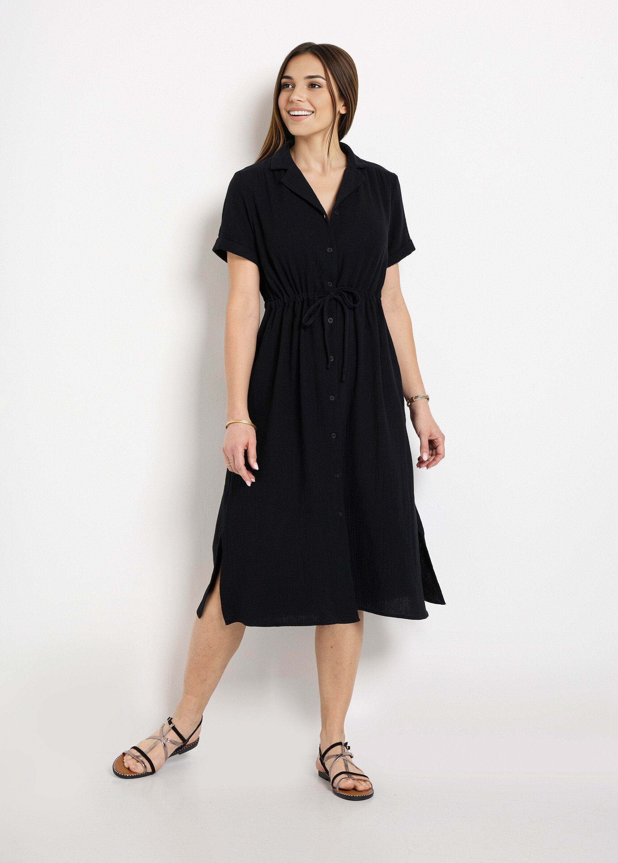 Lange_blousejurk_van_katoenen_gaas_Noir_FA1_slim