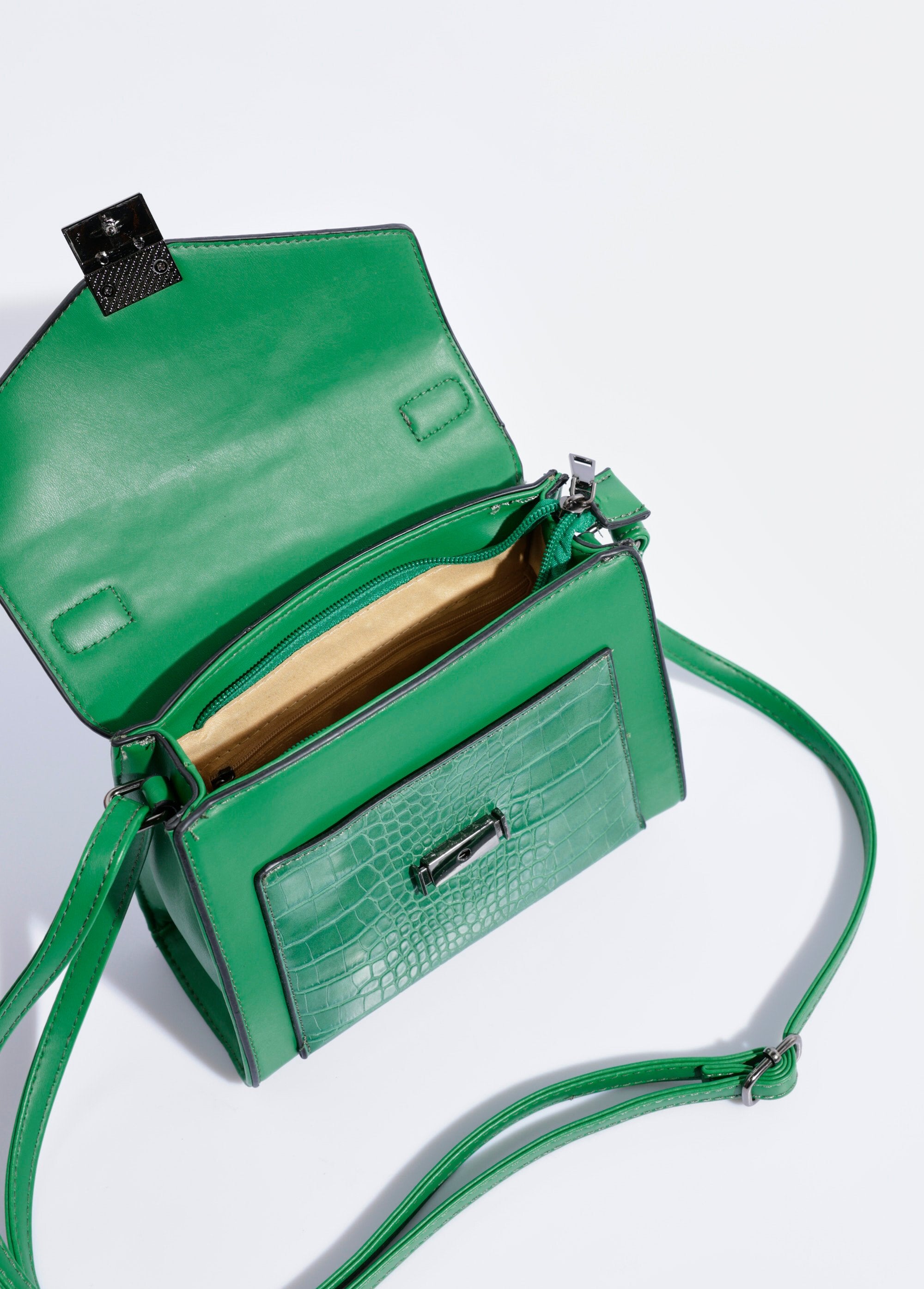 Reptiel-look_handtas,_kort_hengsel_Vert_DE1_slim