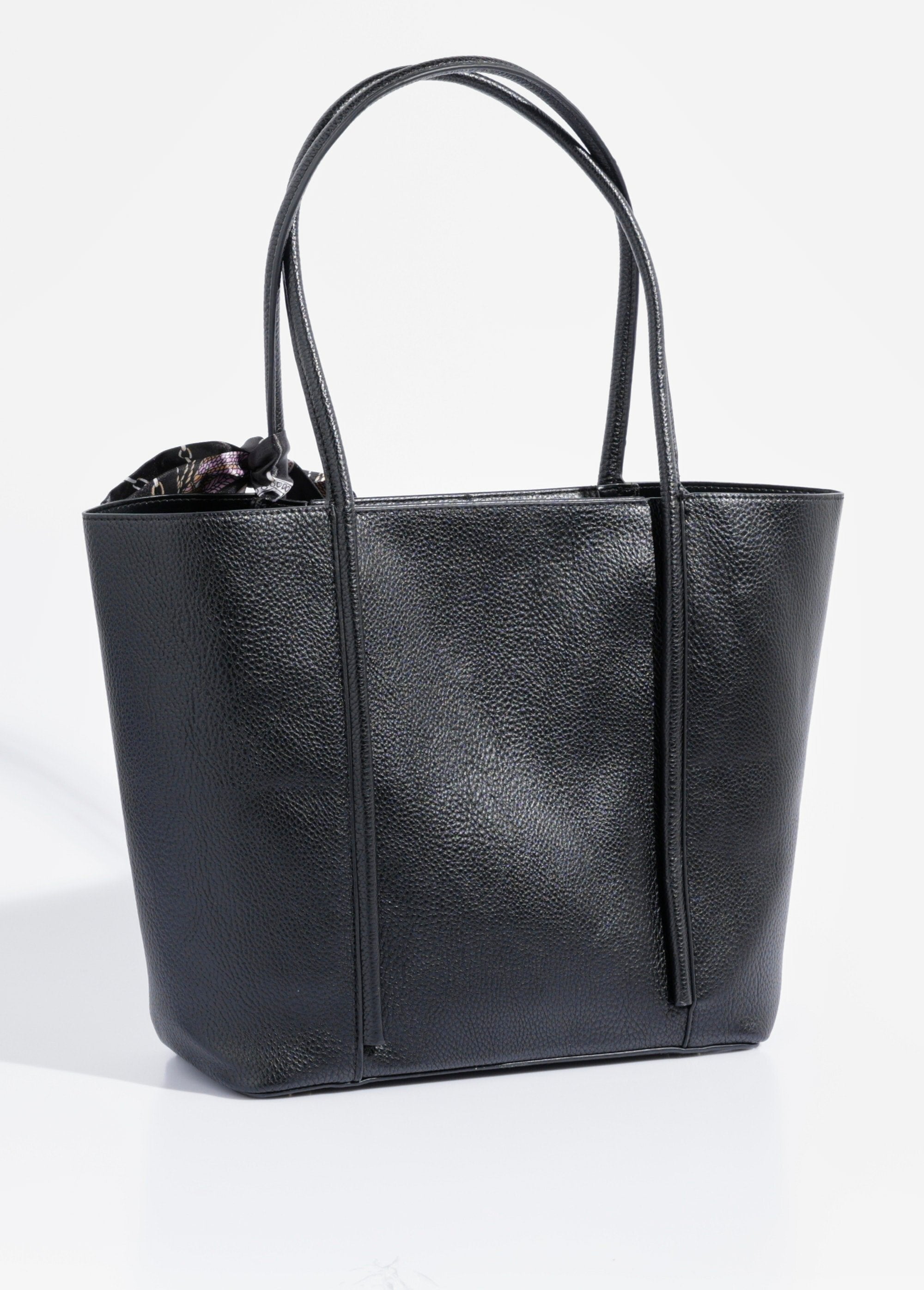 Boodschappentas_met_korte_hengsels_+_sjaal_Noir_DO1_slim