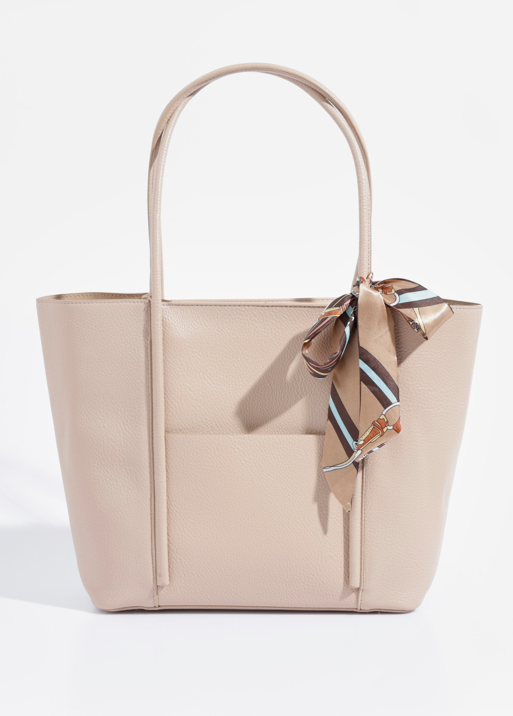 Boodschappentas_met_korte_hengsels_+_sjaal_Beige_FA1_slim