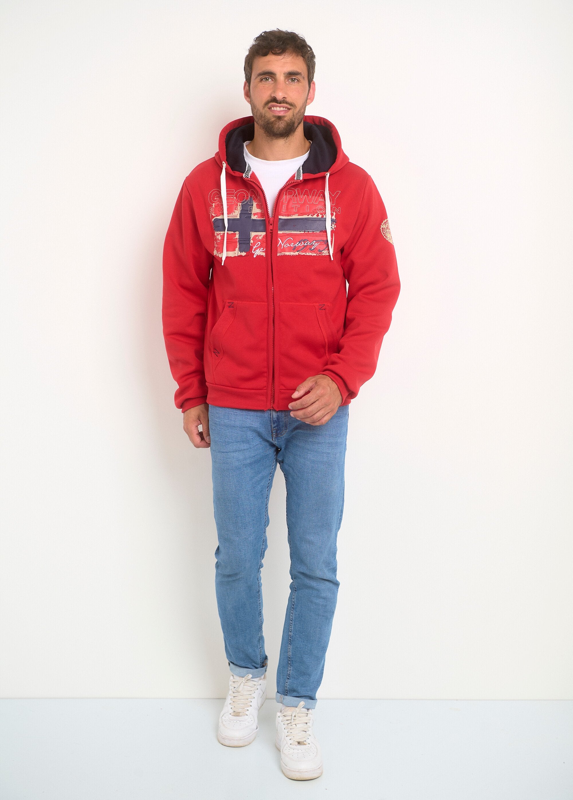 Hoodie_met_rits_en_kangoeroezak_Rouge_et_marine_SF1_slim