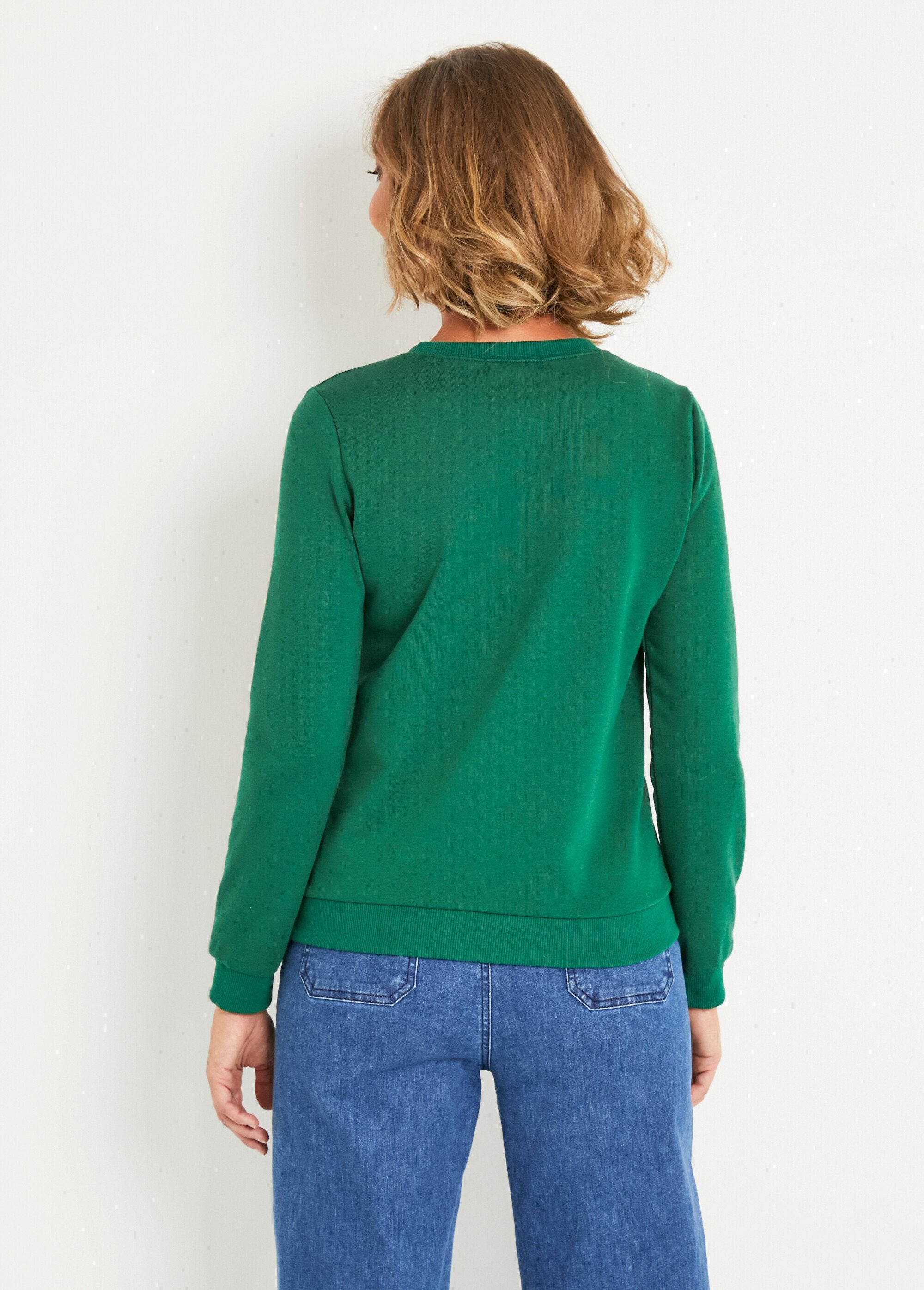 Sweater_met_lange_mouwen_en_geborduurde_boodschap_Vert_DO1_slim