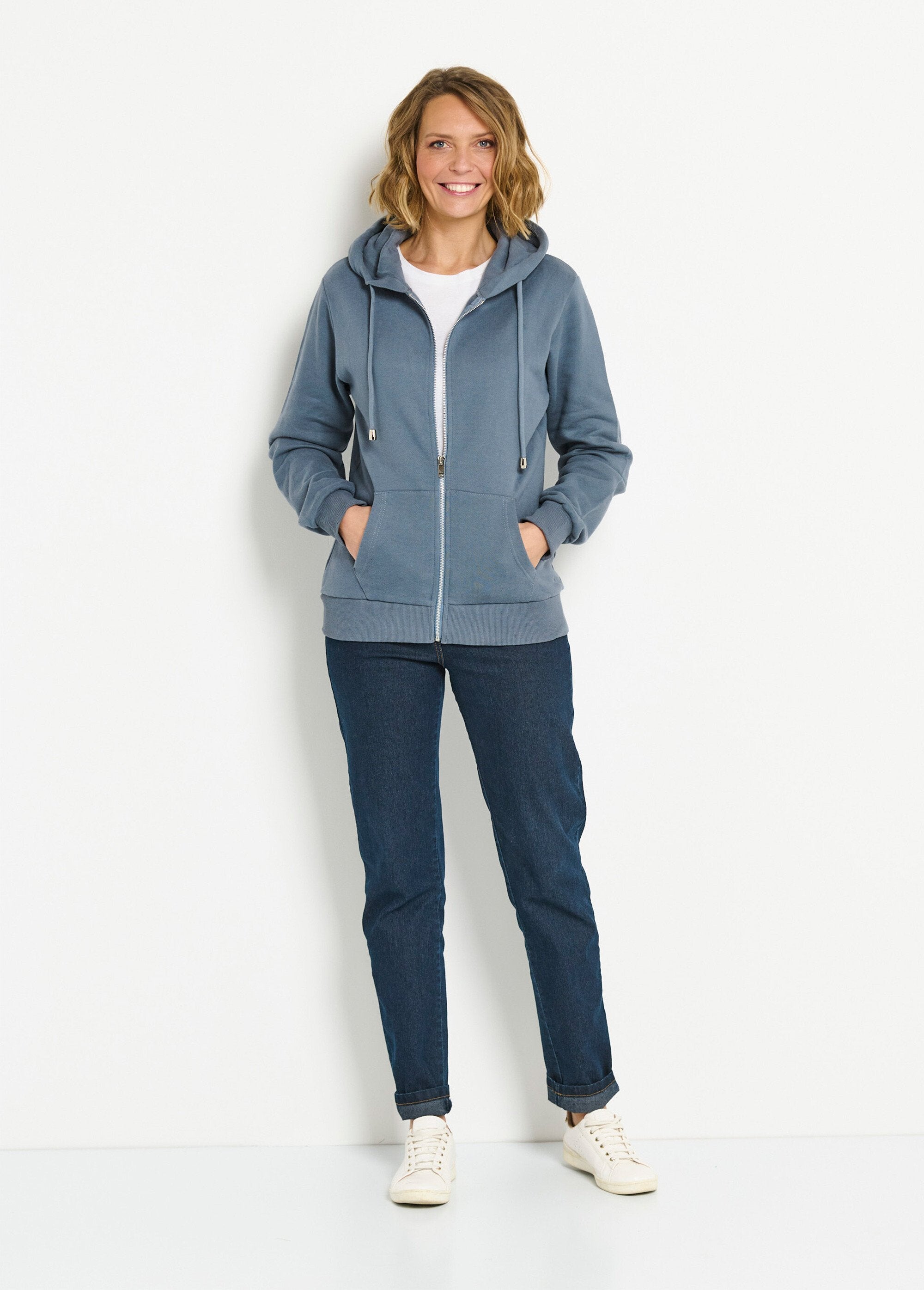 Comfort_fleece_hoodie_met_ritssluiting_Gris_SF1_slim