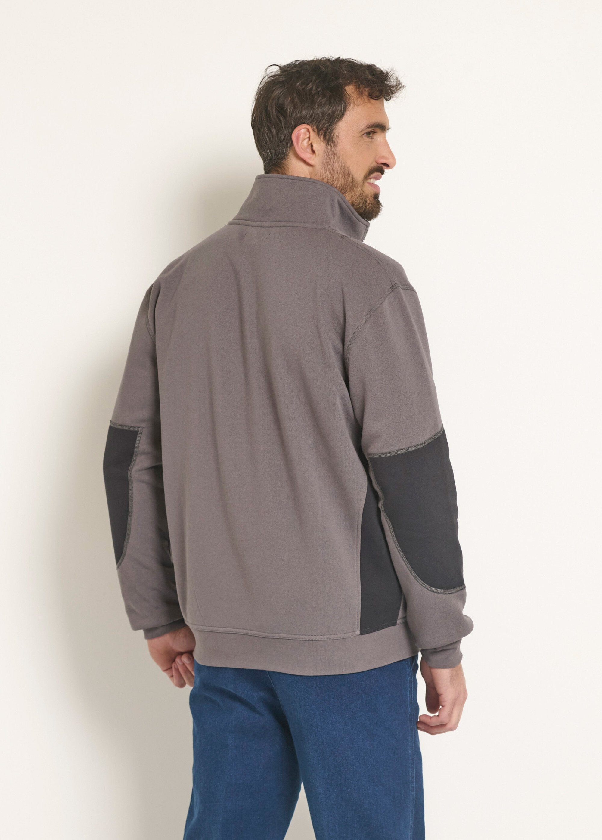 Sweat_zippé_confort_col_montant_Gris_DO1_slim