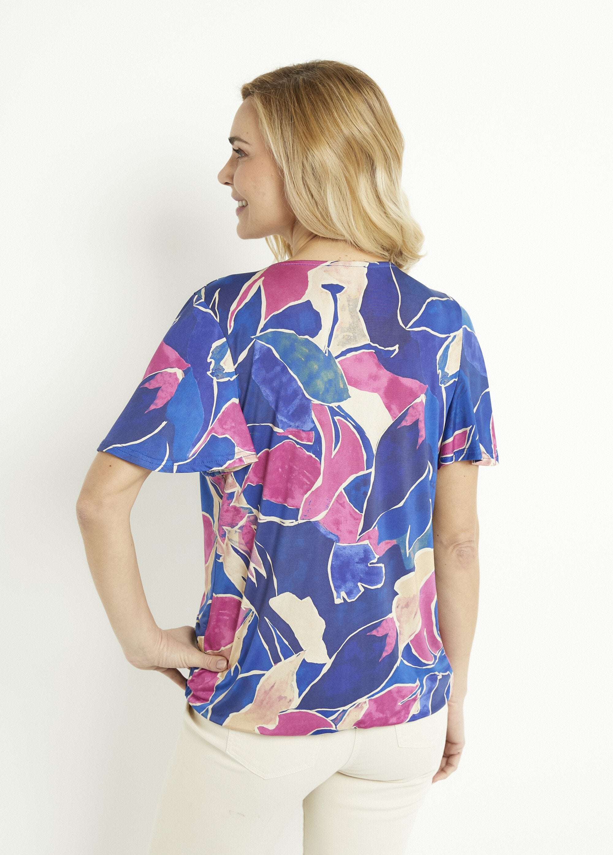 T-shirt_cache-coeur_long_blousant_motif_floral_Bleu_et_rose_DO1_slim