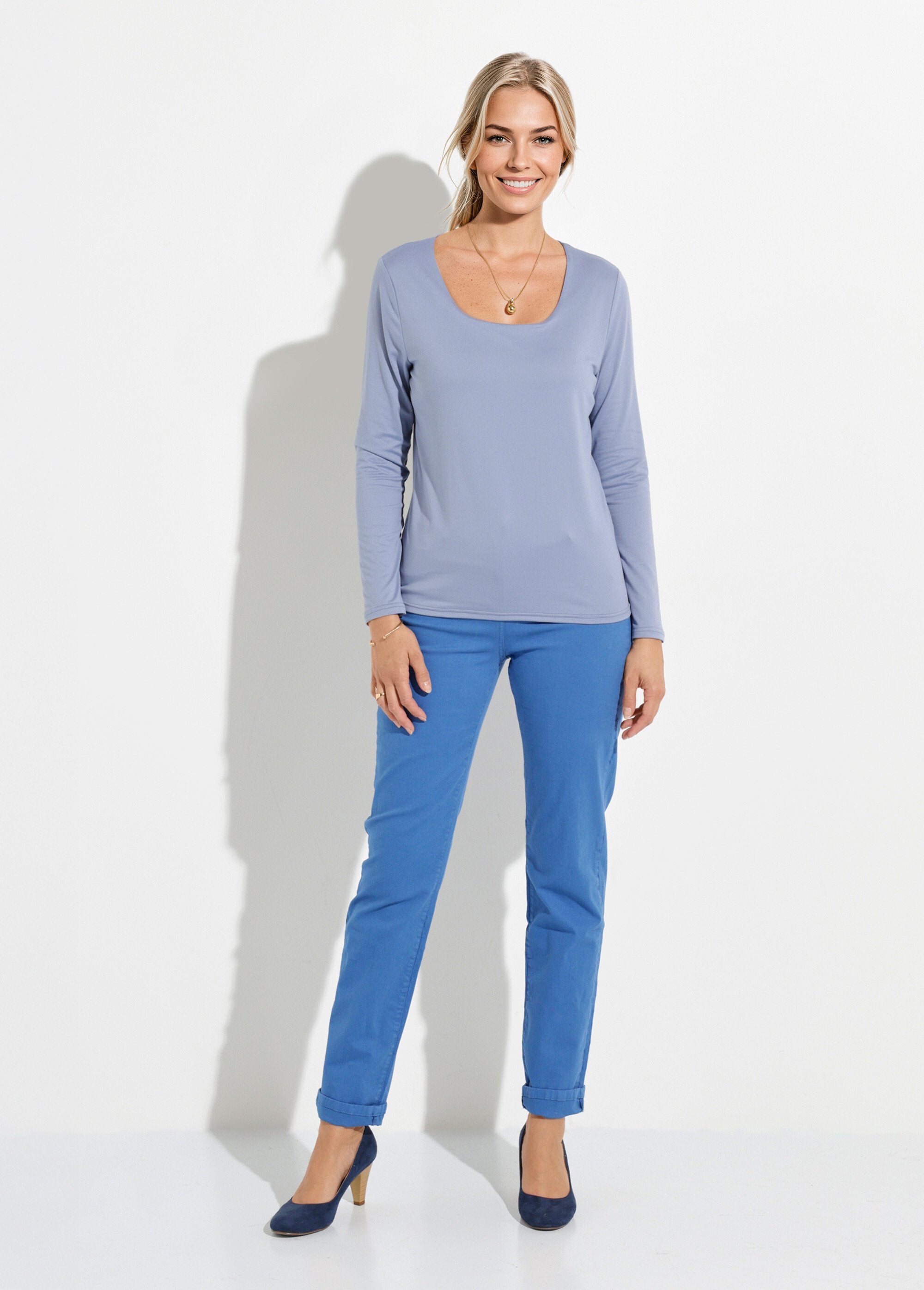 T-shirt_met_lange_mouwen_Indigo_SF1_slim