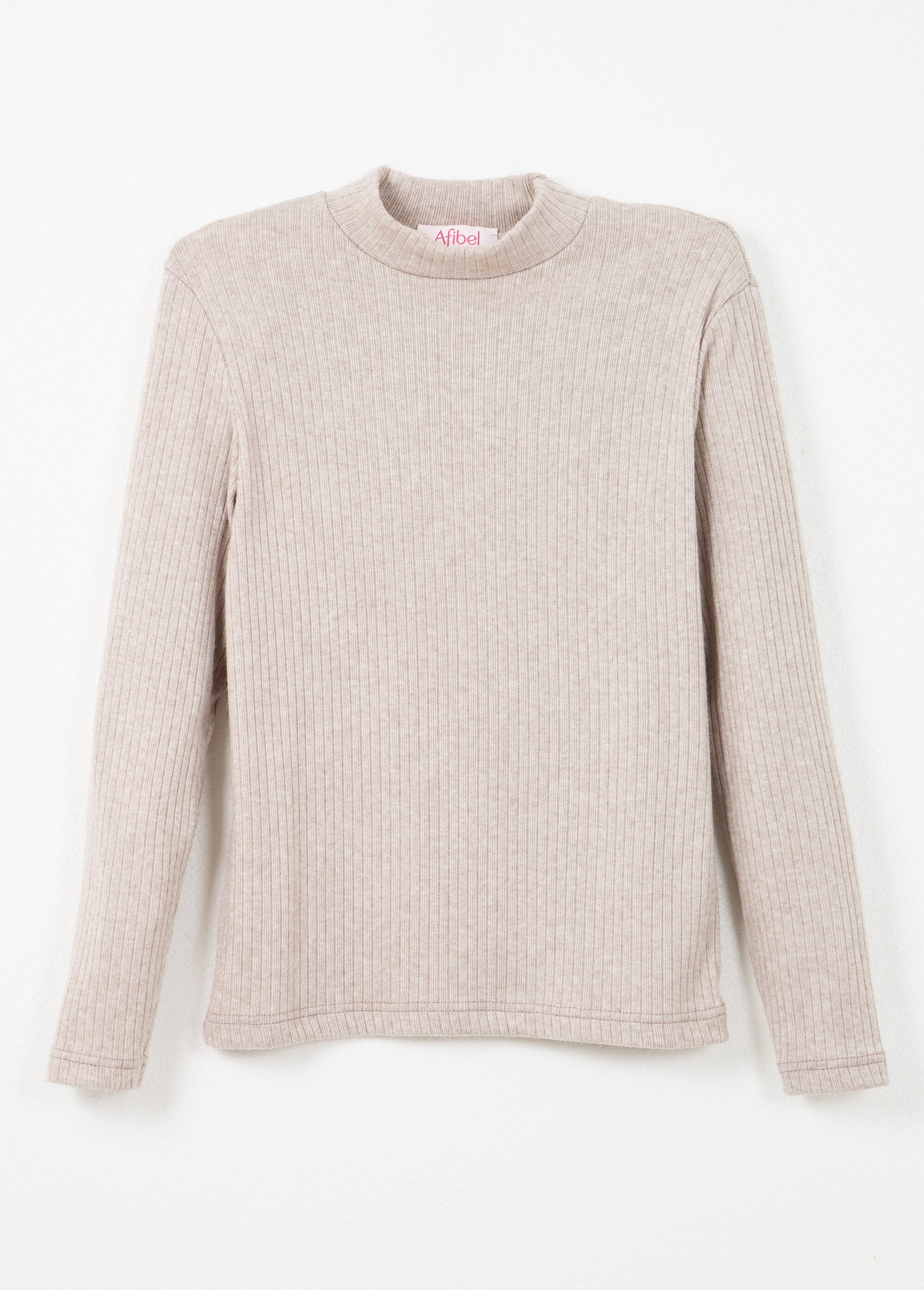 T-shirt_met_lange_mouwen_en_ribgebreide_opstaande_kraag_Beige_AP1_slim