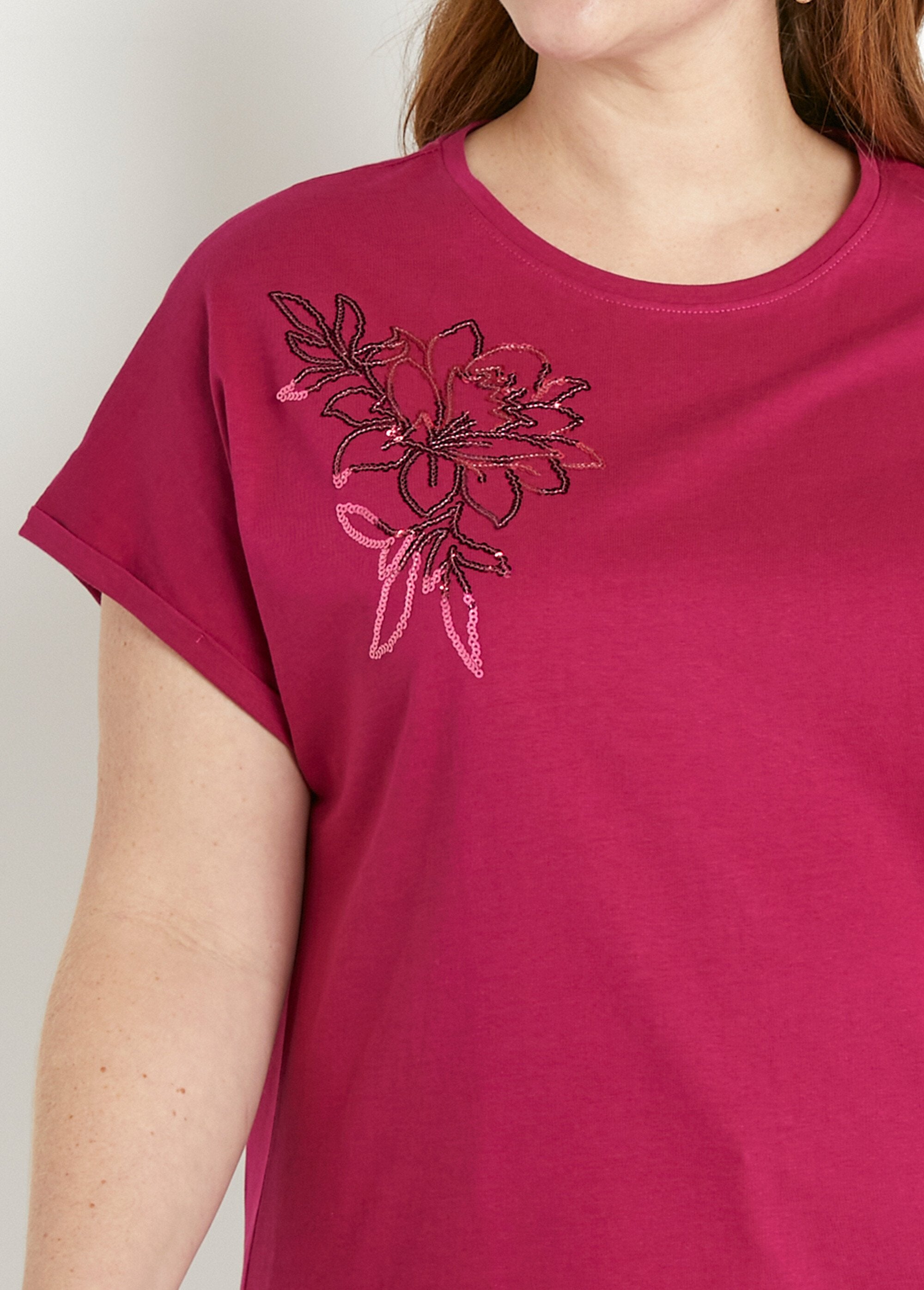 T-shirt_coton_uni_sequins_manches_courtes_Cassis_DE1_curvy