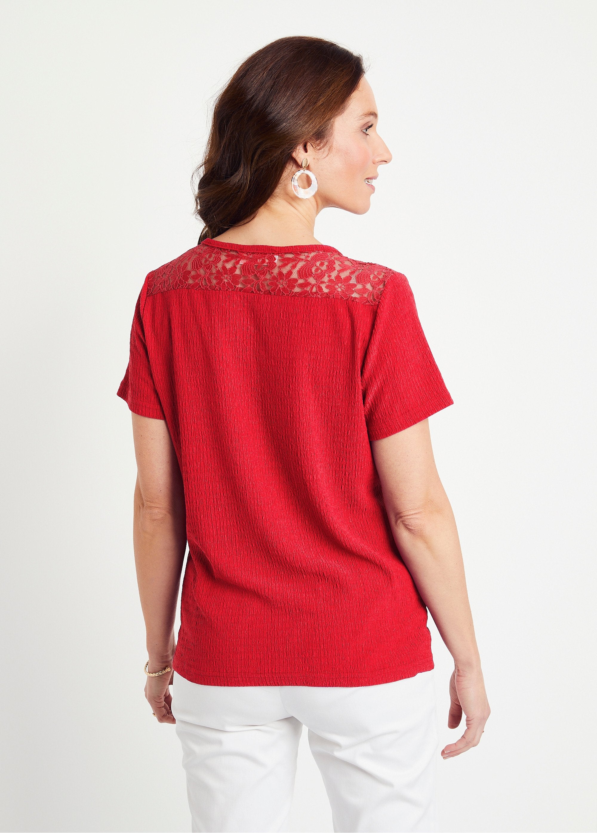 Kort_kanten_T-shirt_Rood_DO1_slim