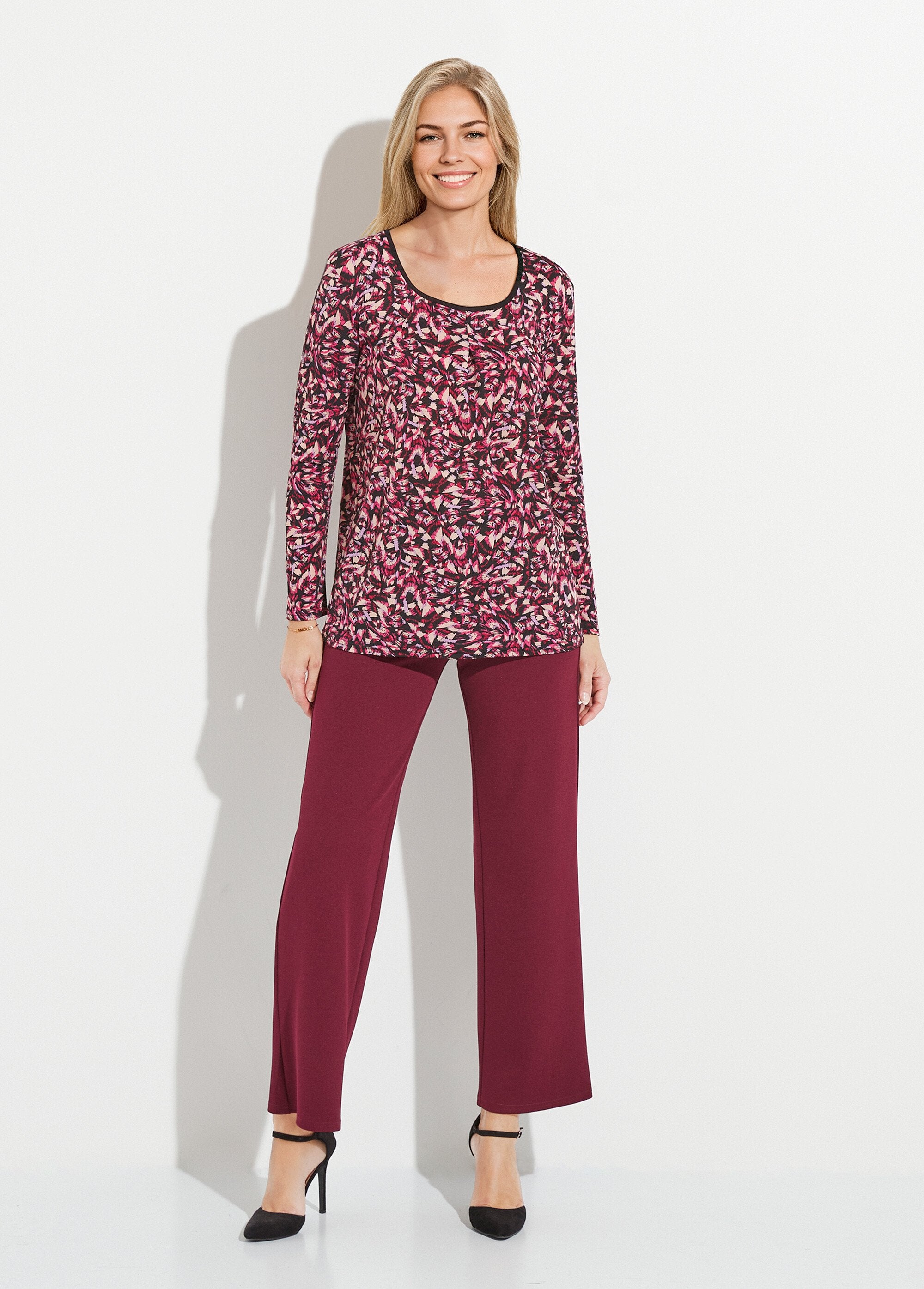 Lang,_los_T-shirt_met_grafische_print_Rose_et_beige_SF1_slim