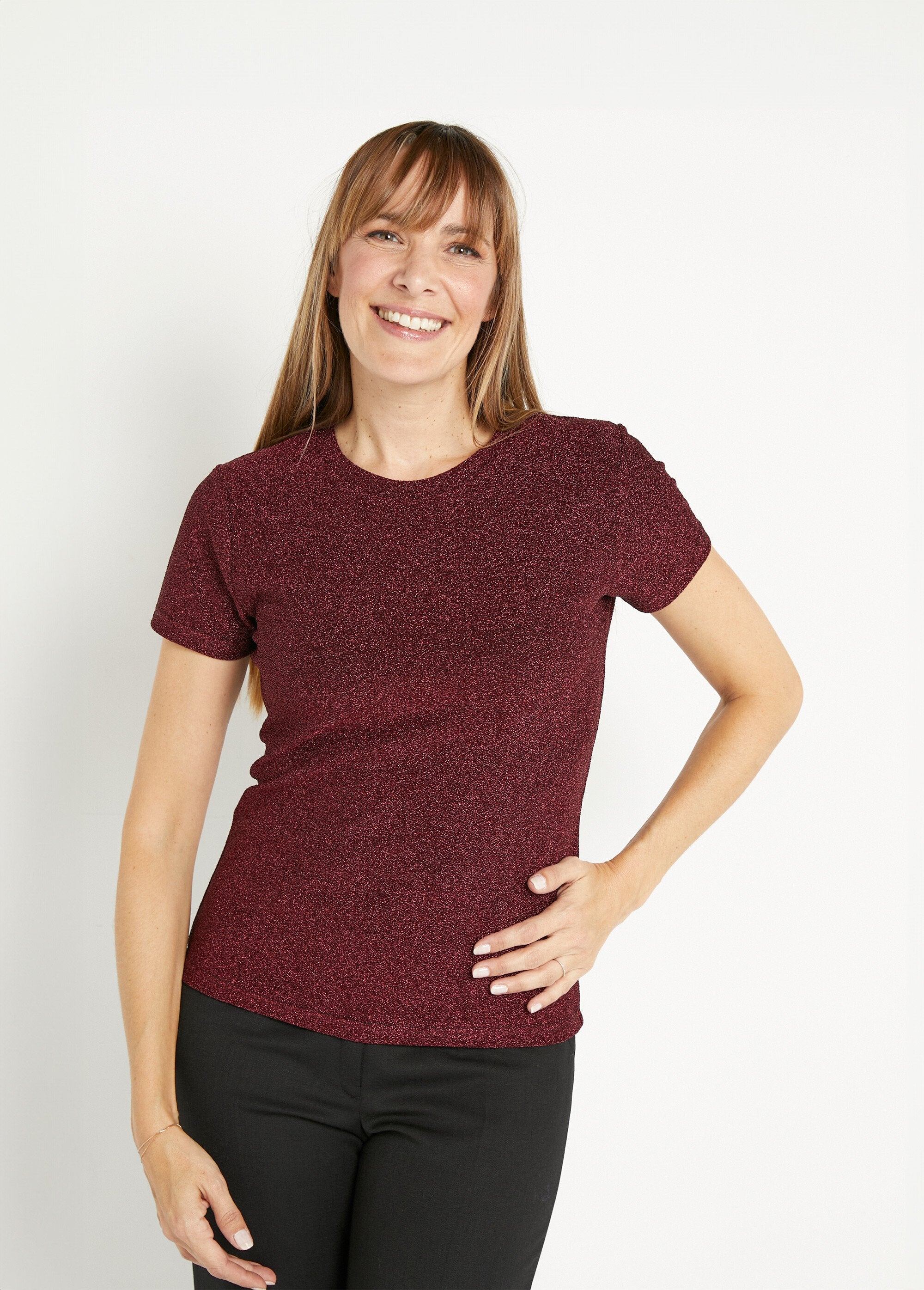 Pailletten_T-shirt_met_korte_mouwen_Bordeaux_FA1_slim