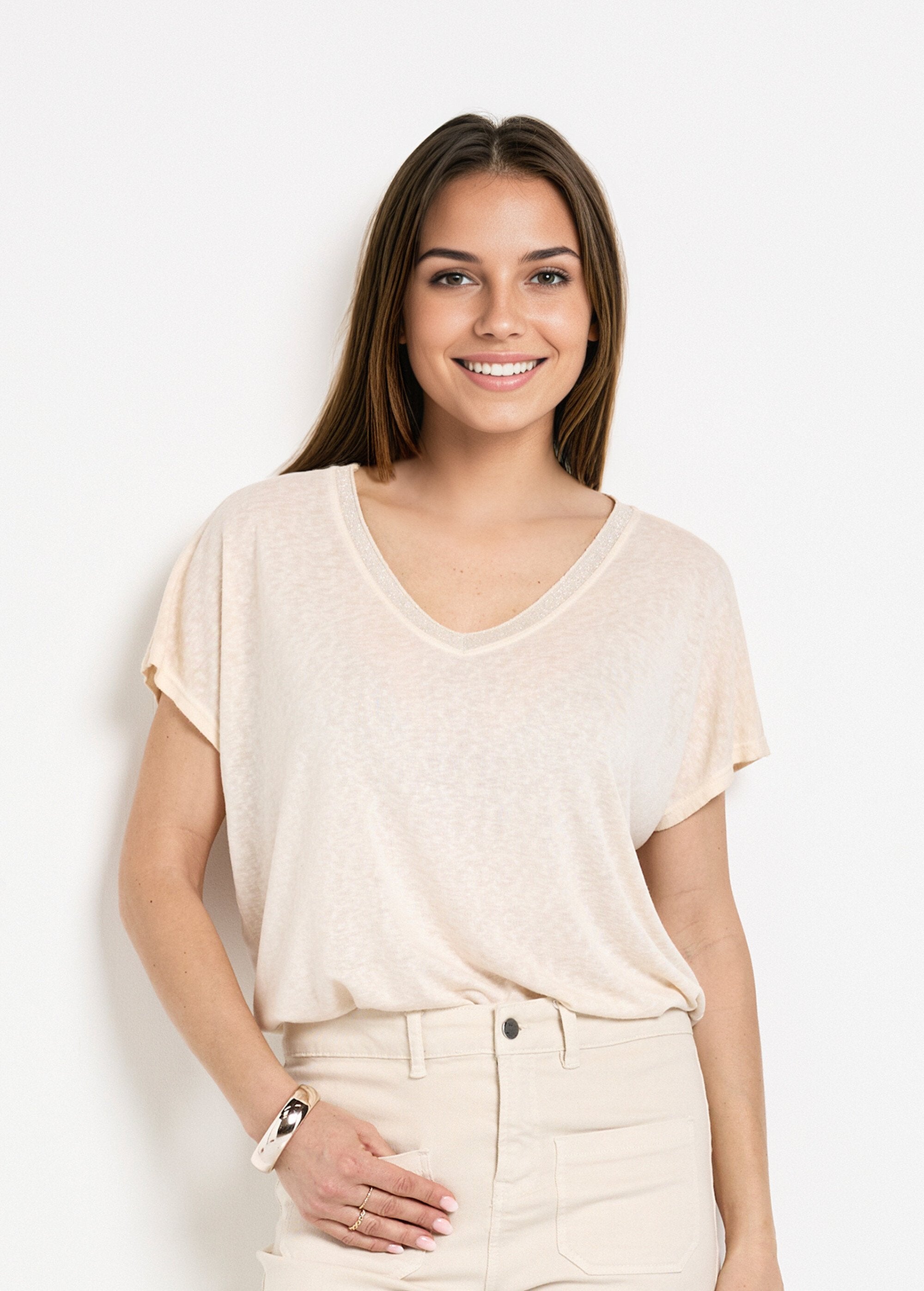 Gevlamd_kimono_mouw_T-shirt_Beige_FA1_slim