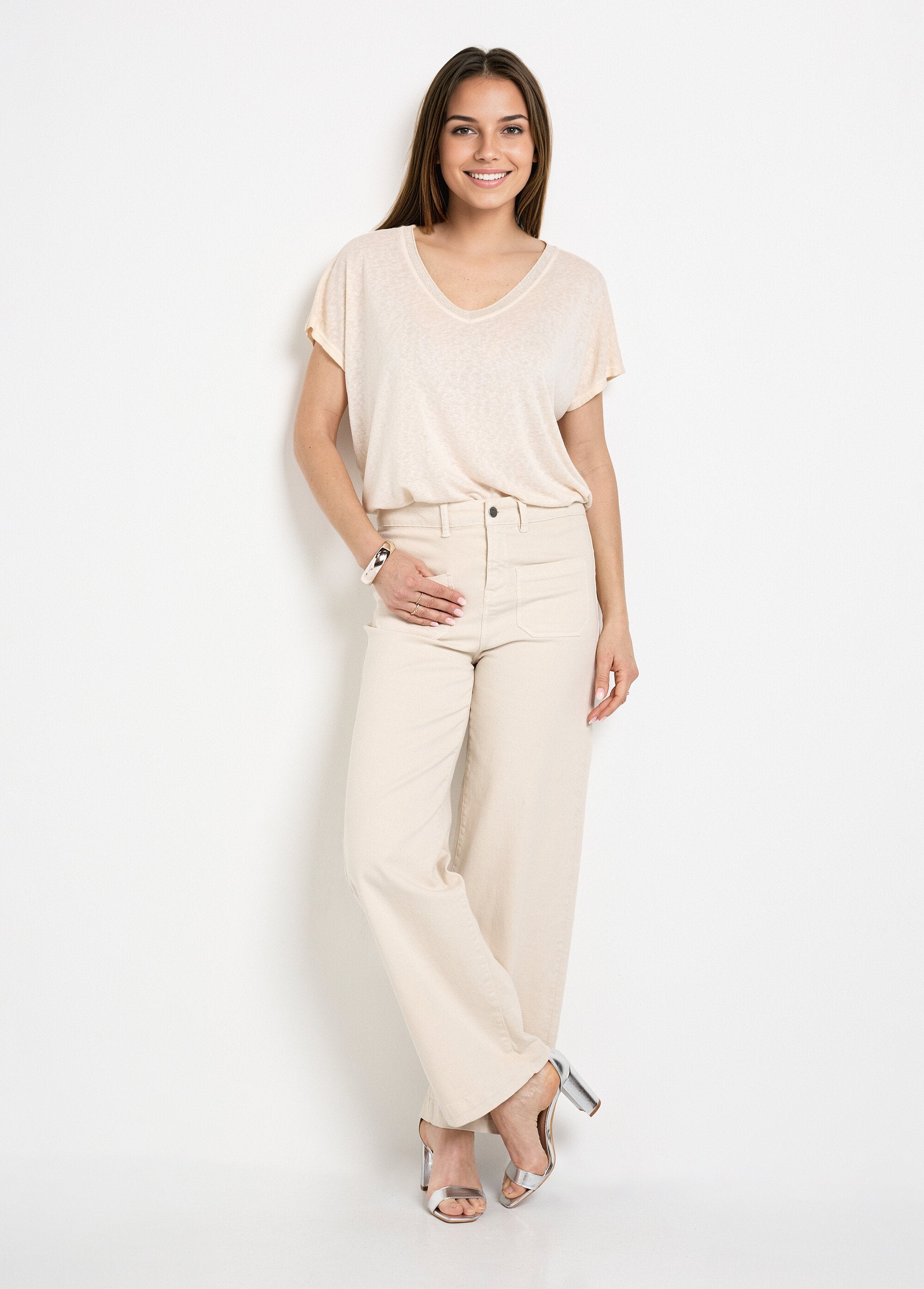 Gevlamd_kimono_mouw_T-shirt_Beige_SF1_slim