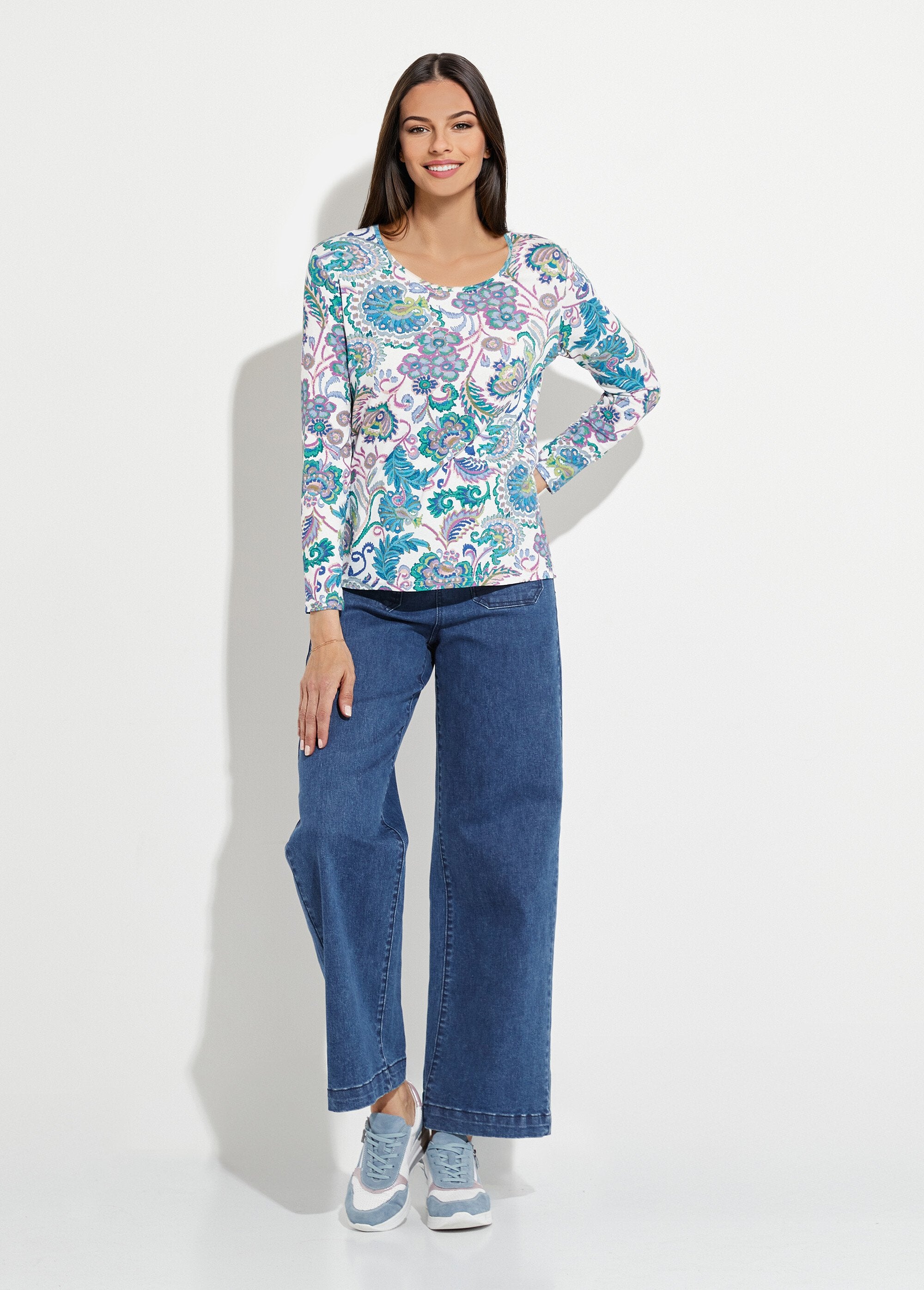 T-shirt_met_lange_mouwen_en_pastelprint_Fond_ecru_SF1_slim