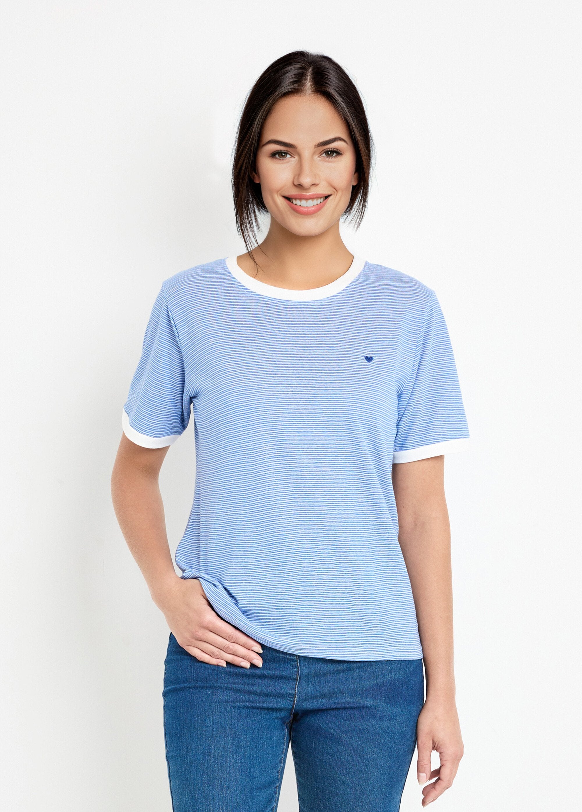 Gestreept_stretch_T-shirt_met_ronde_hals_Bleu_FA1_slim