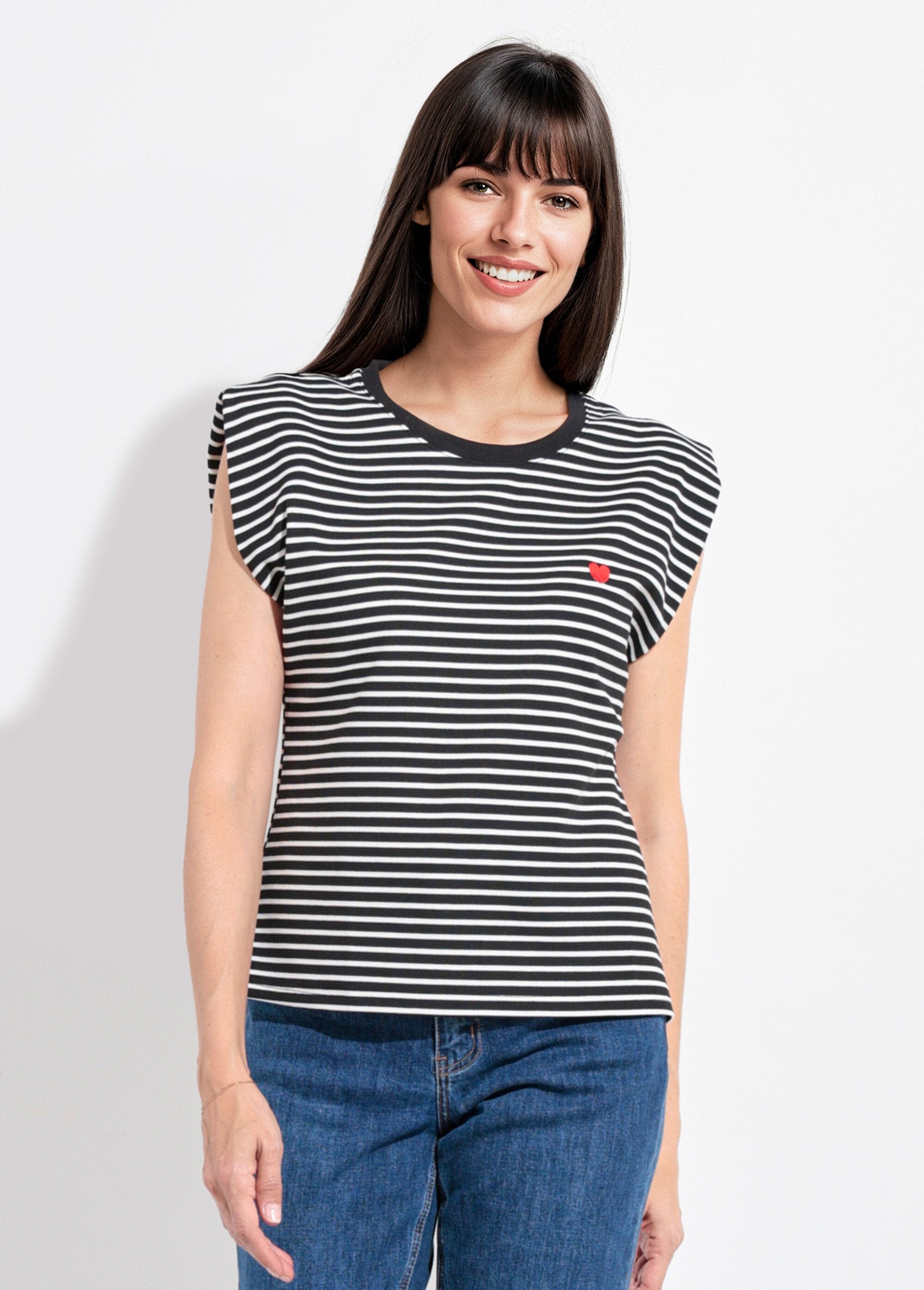 Gestreept_T-shirt_met_kimonomouwen_Raye_noir_et_blanc_FA1_slim