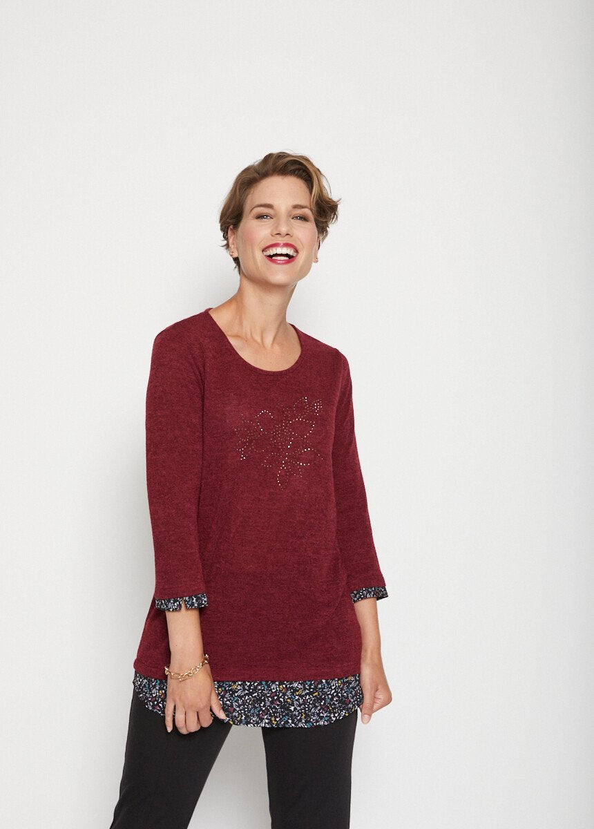 2_in_1_effect_lang_T-shirt_Bordeaux_FA1_slim