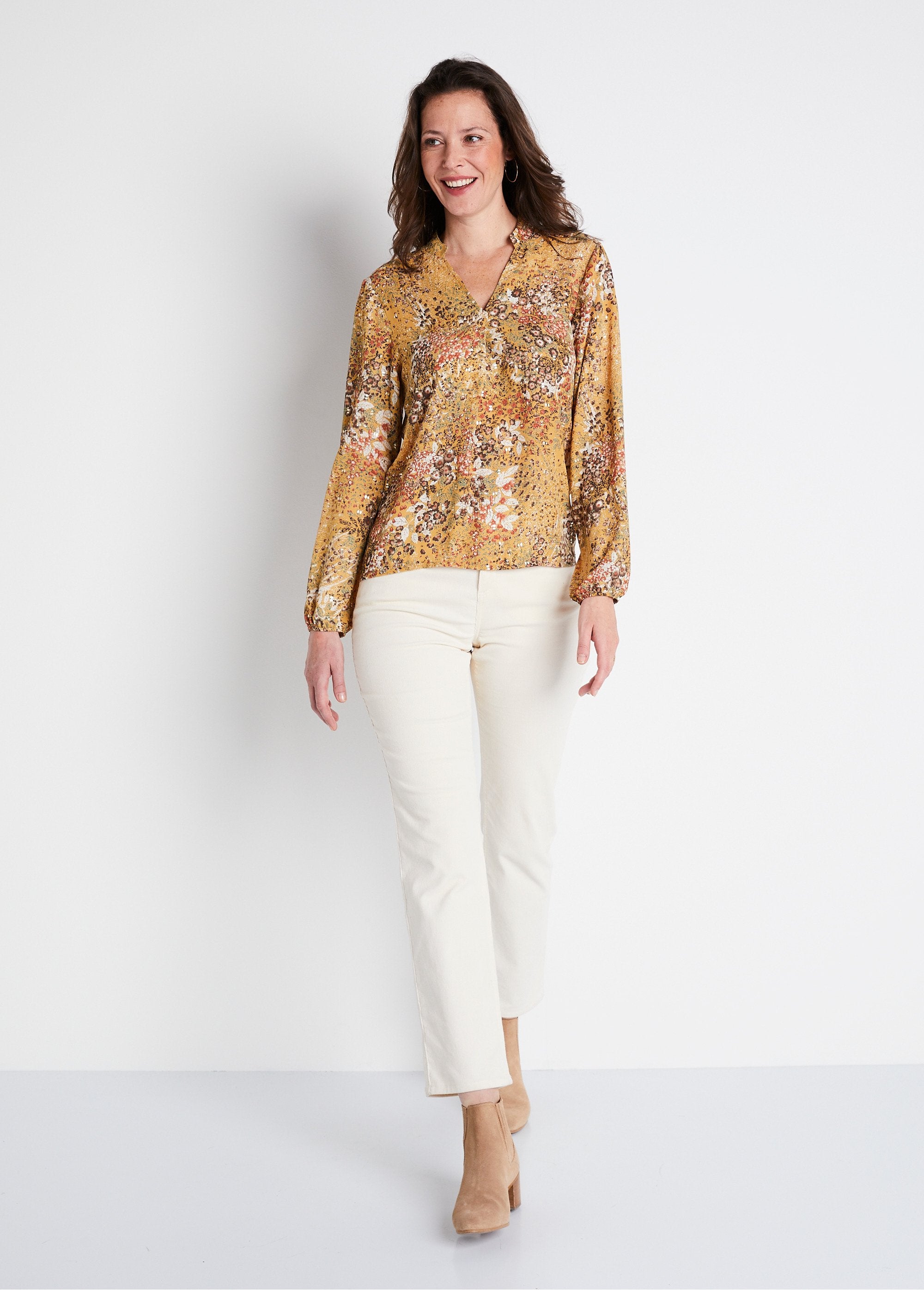 Losvallende_tuniek_met_print,_lange_mouwen_Beige_afdruk_SF1_slim