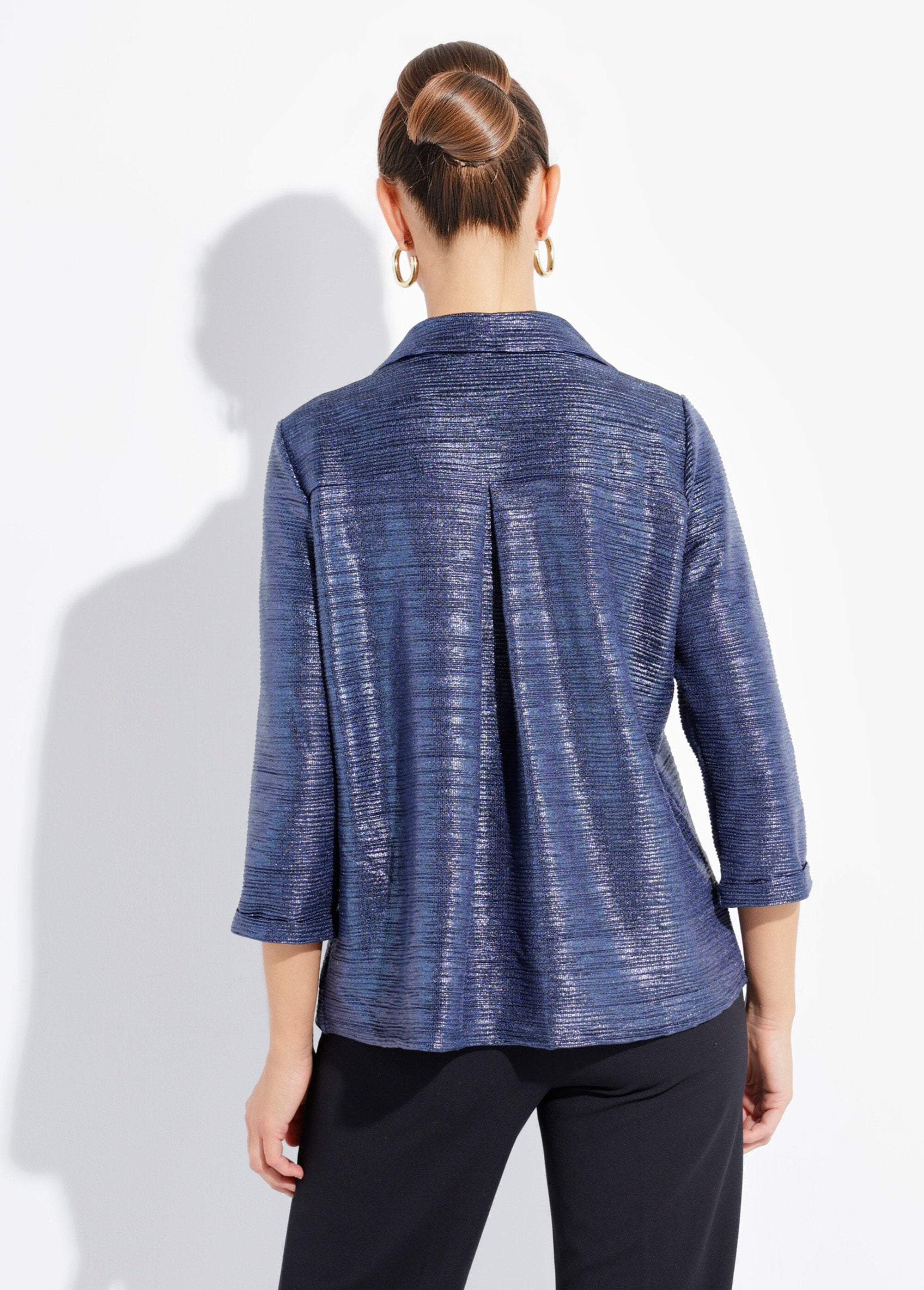 Glimmende_tuniek_met_V-halslijn_Bleu_nuit_DO1_slim