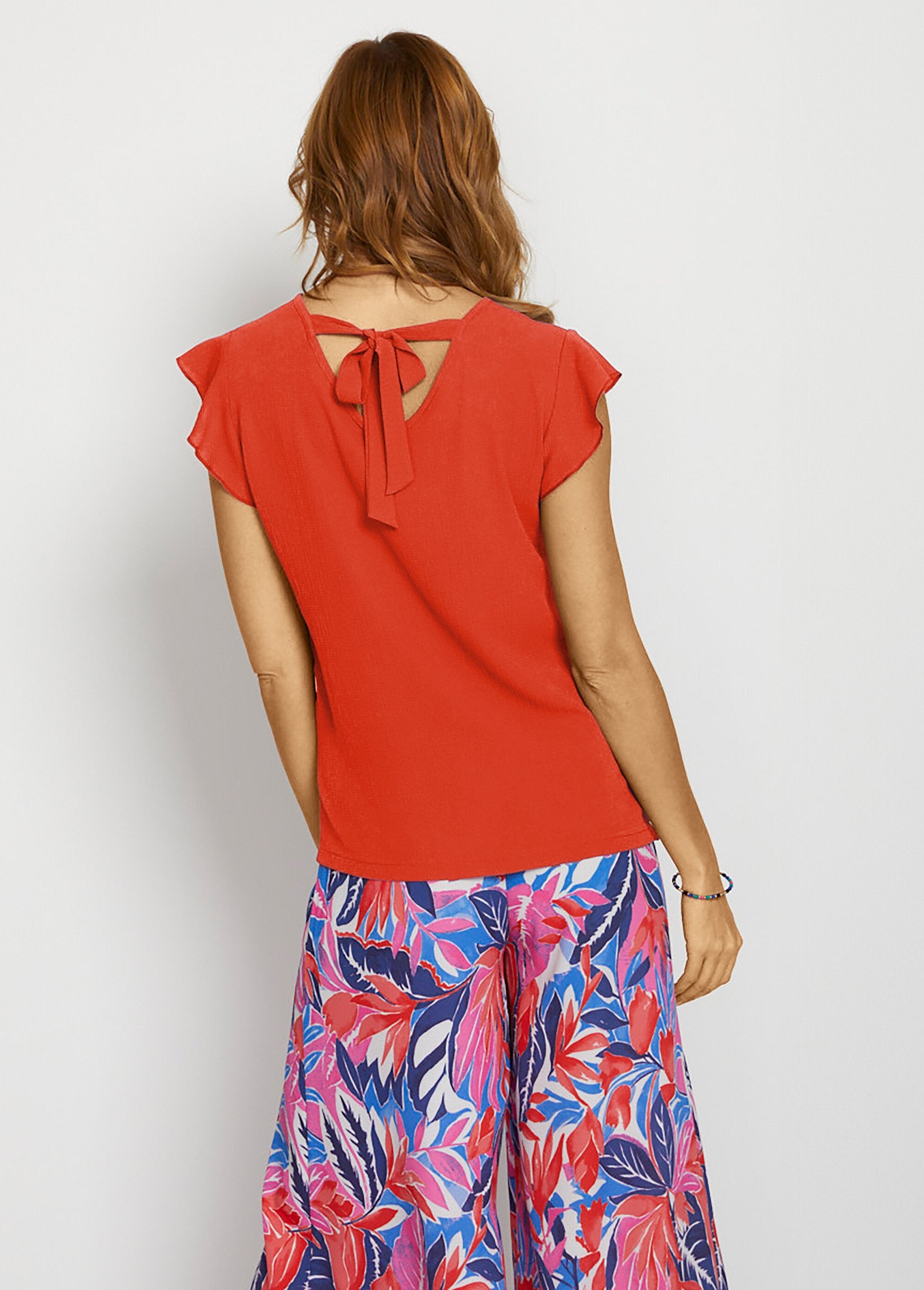 Korte_tuniek_met_ruches,_effen_of_met_print_Uni_rouge_DO1_slim