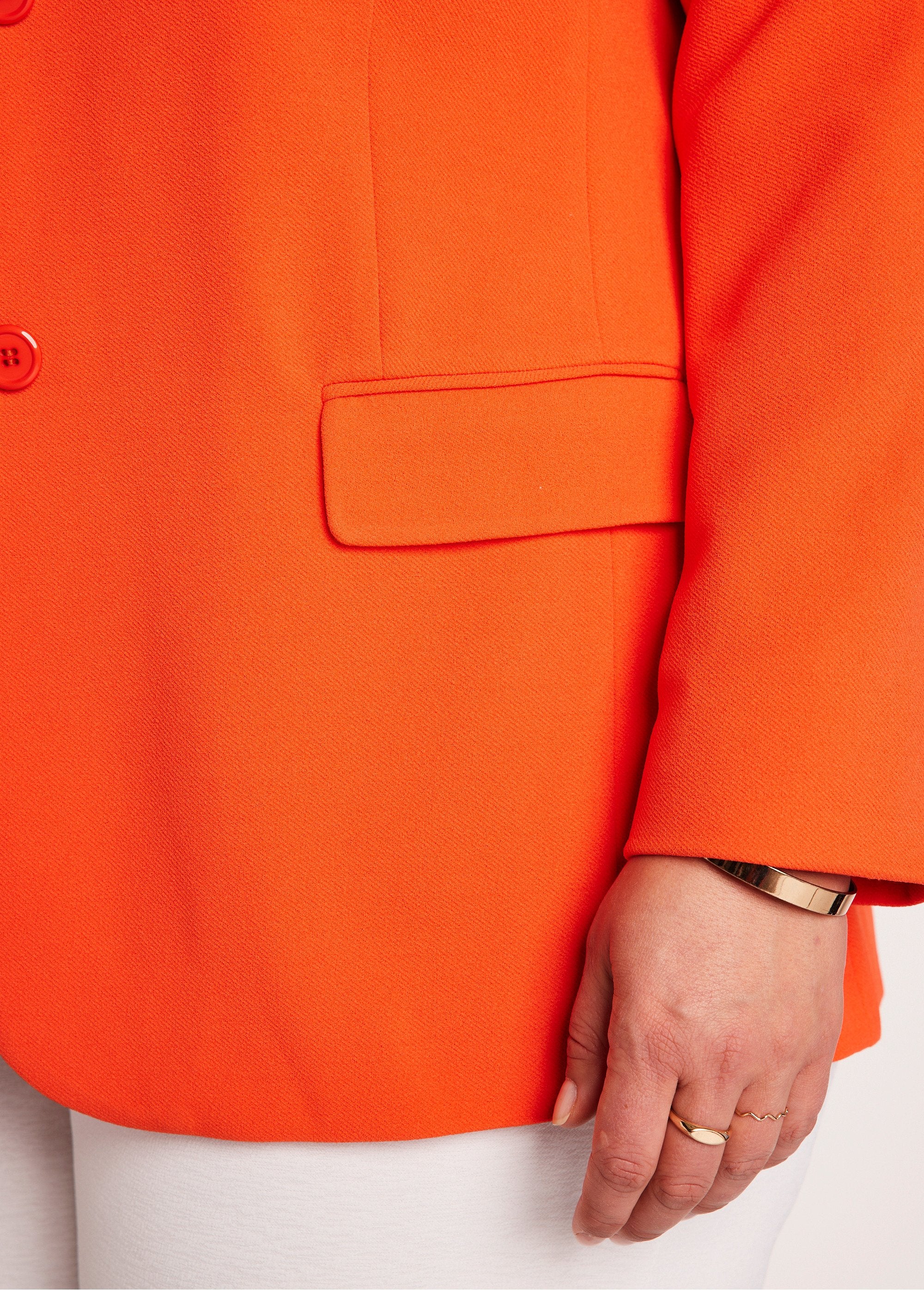 Effen_blazer_met_rechte_snit_ORANJE_DE2_curvy