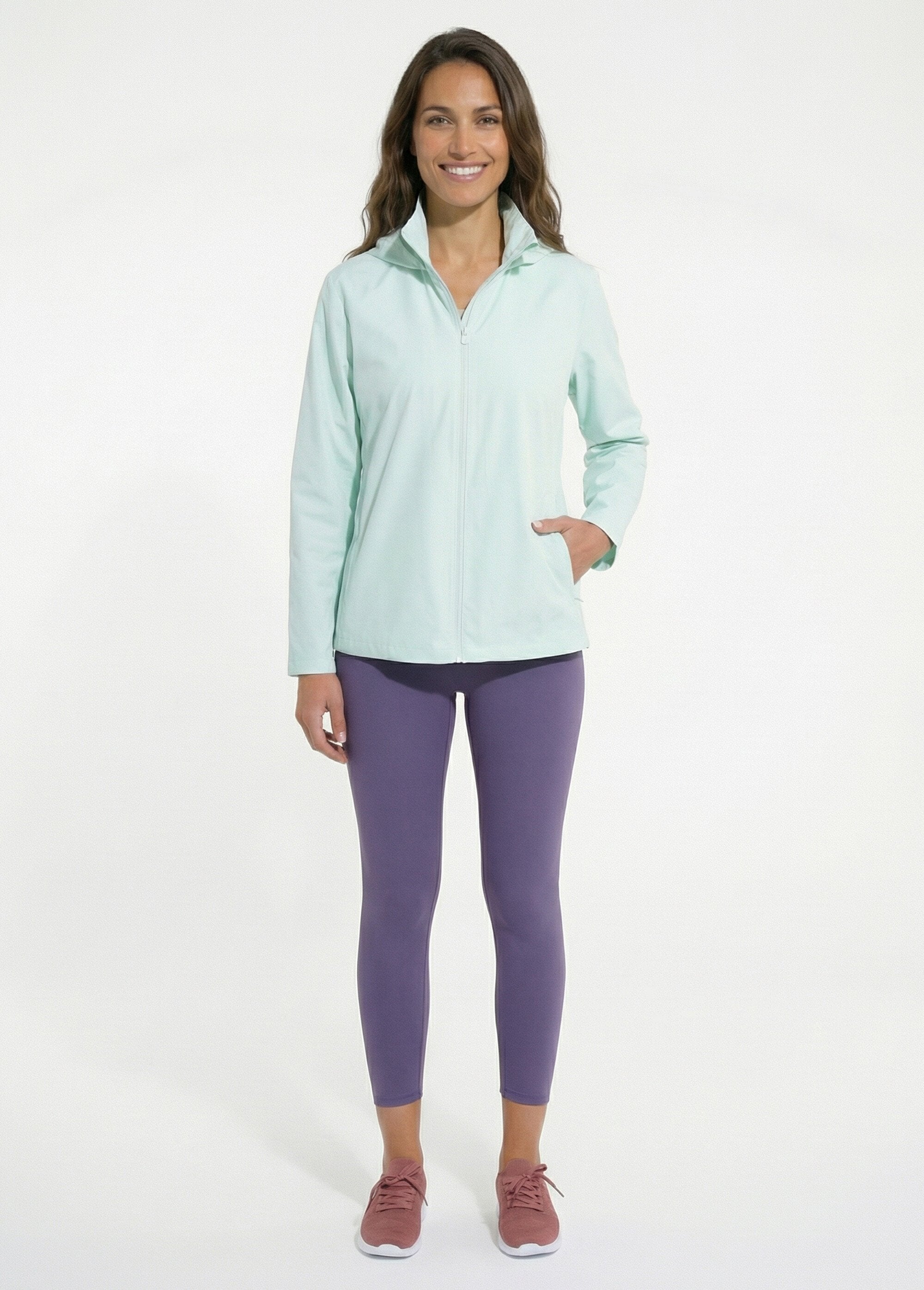 Winddicht_jack_met_rits_en_capuchon_Vert_SF1_slim