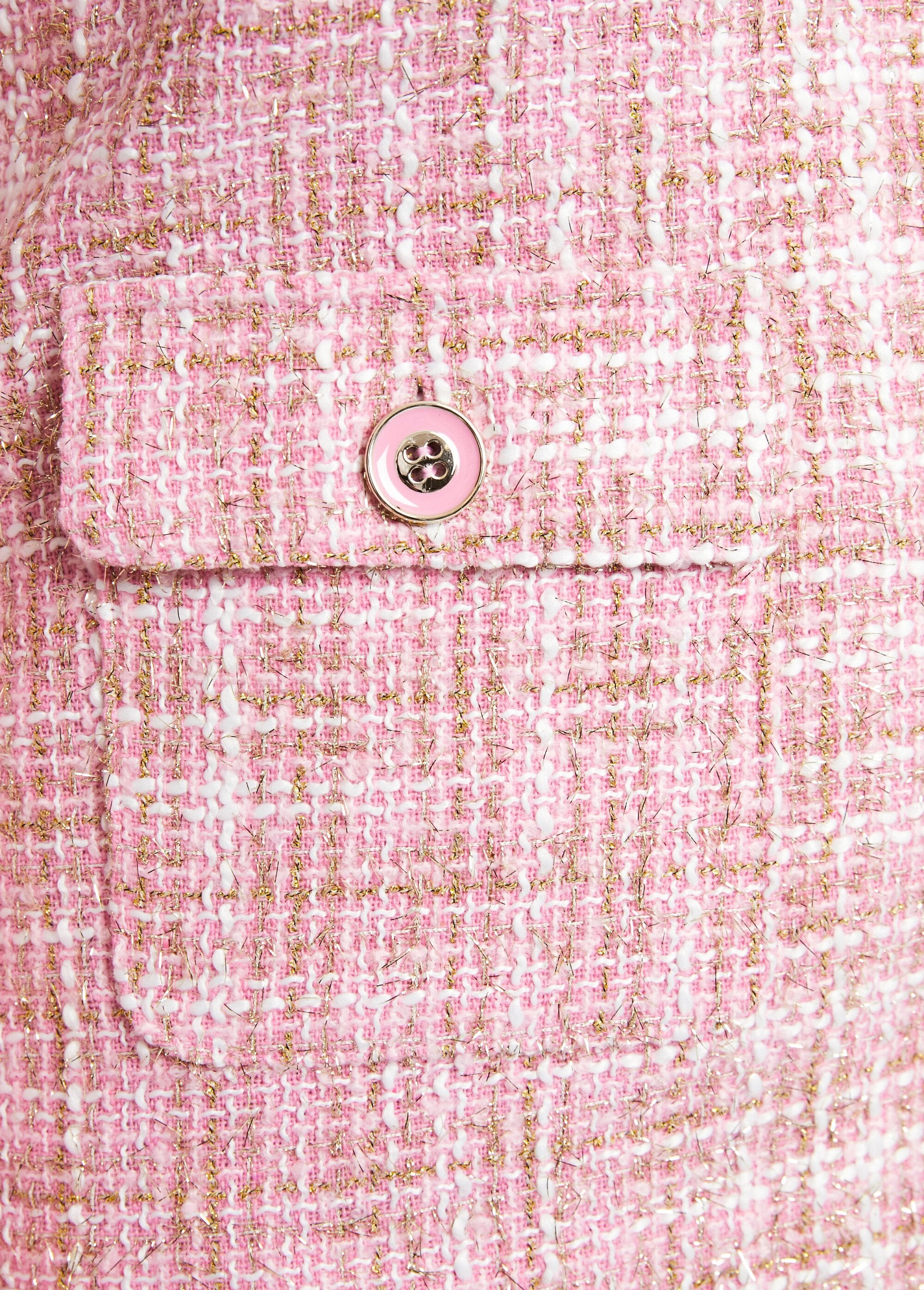 Kort_jasje_zonder_kraag_in_tweed-effect_stof_Rose_et_dore_DE3_slim