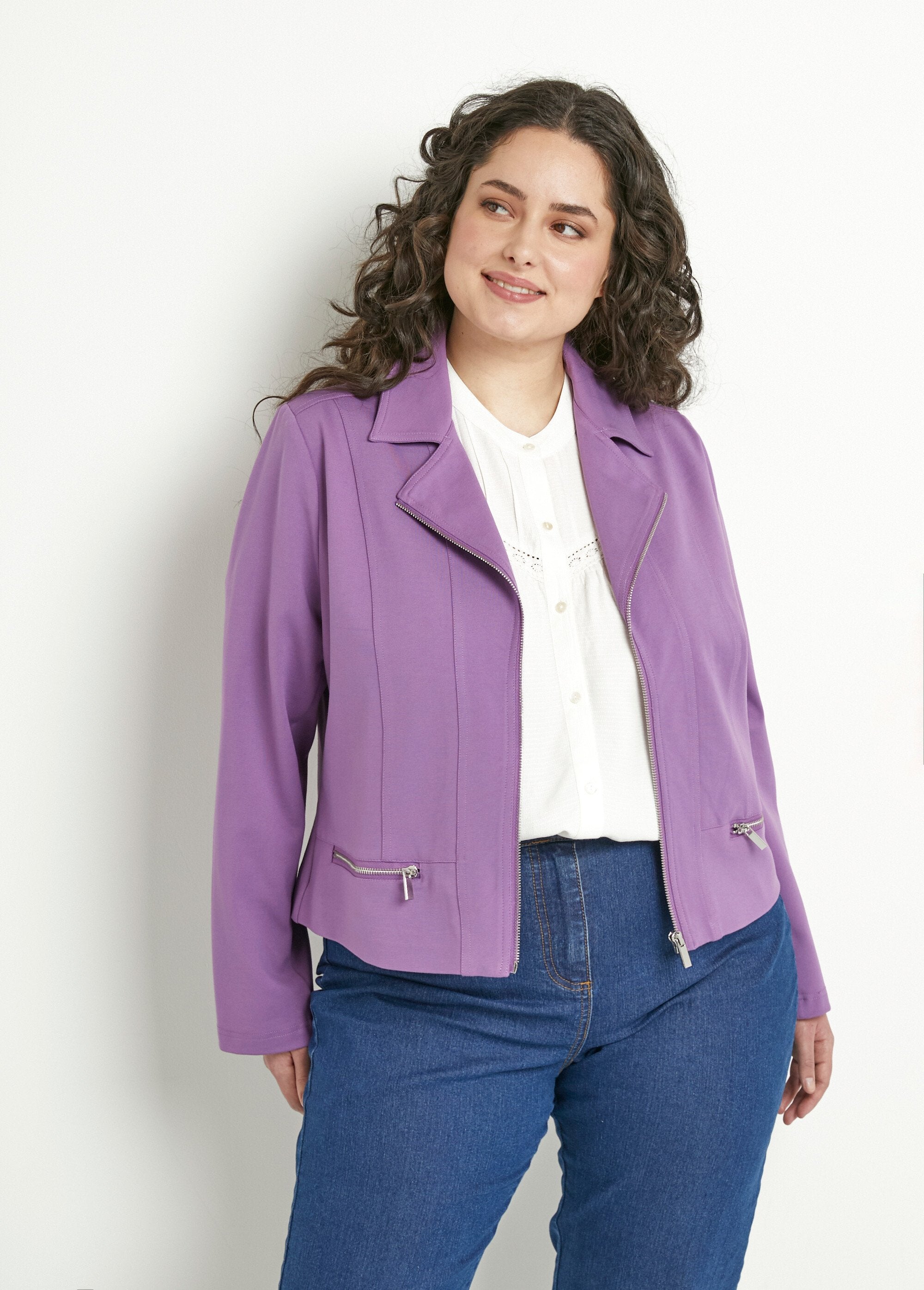 Veste_courte_zippée_droite_maille_milano_Violet_FA1_curvy