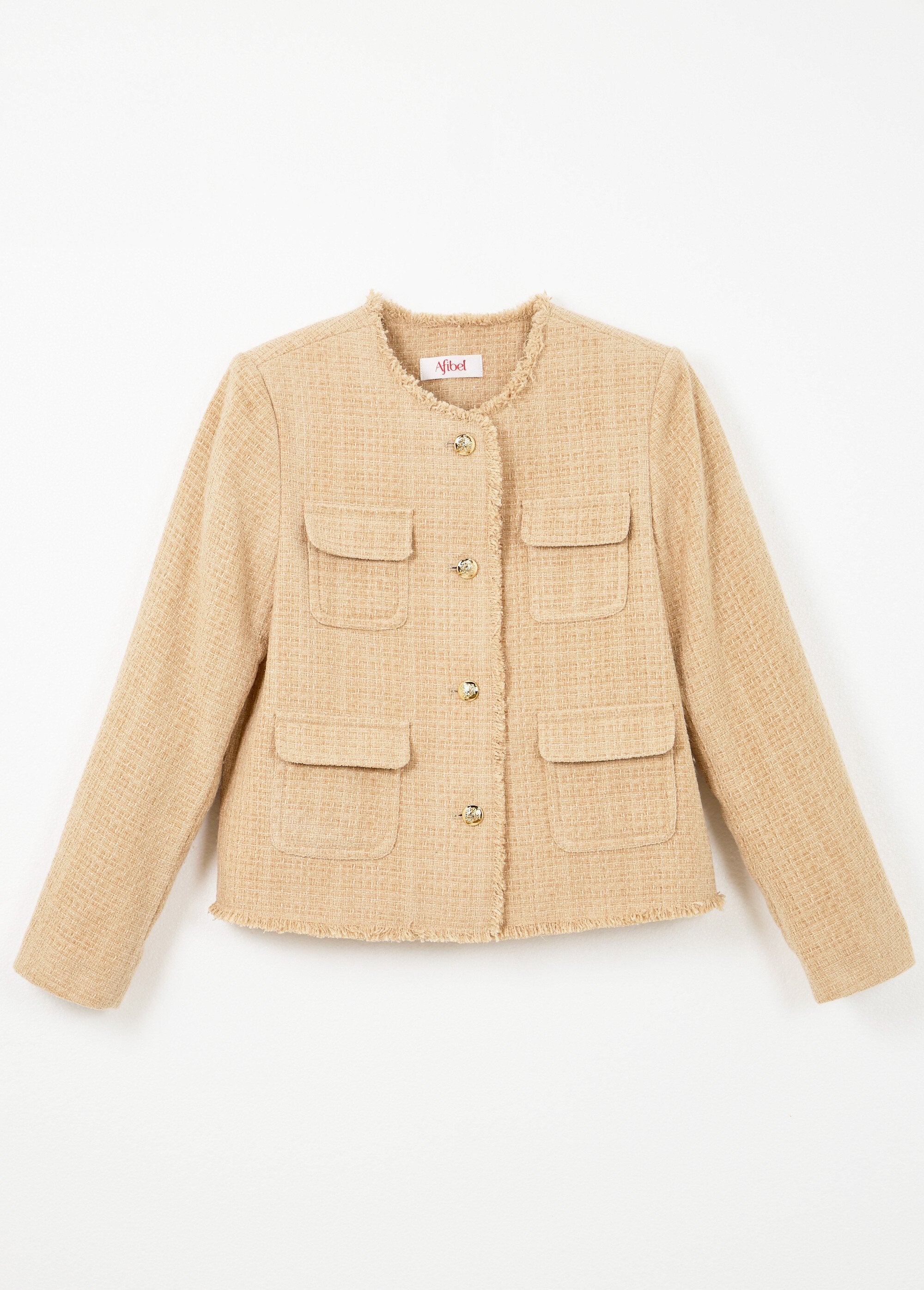 Tweed_jasje_zonder_kraag_met_franjes_en_knopen_Amande_AP1_slim